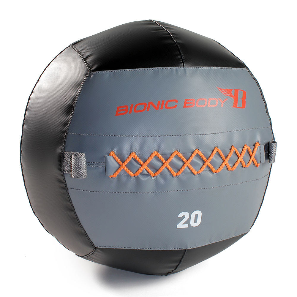 Bionic Body 20lb Weighted Medicine Ball for Strength Training & CrossFit Workouts | Durable Exercise Ball for Home Gym, Functional Fitness & Athletic Performance