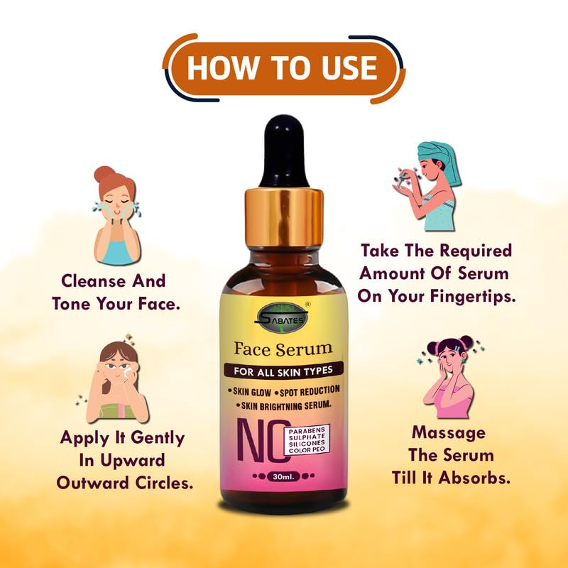 Best Vitamin C Face Serum for Glowing & Radiant Skin | Anti-Aging Serum with High Potency | Brightening & Hydrating Facial Treatment for Day & Night Use | Perfect for Dry, Dull Skin & Fine Lines