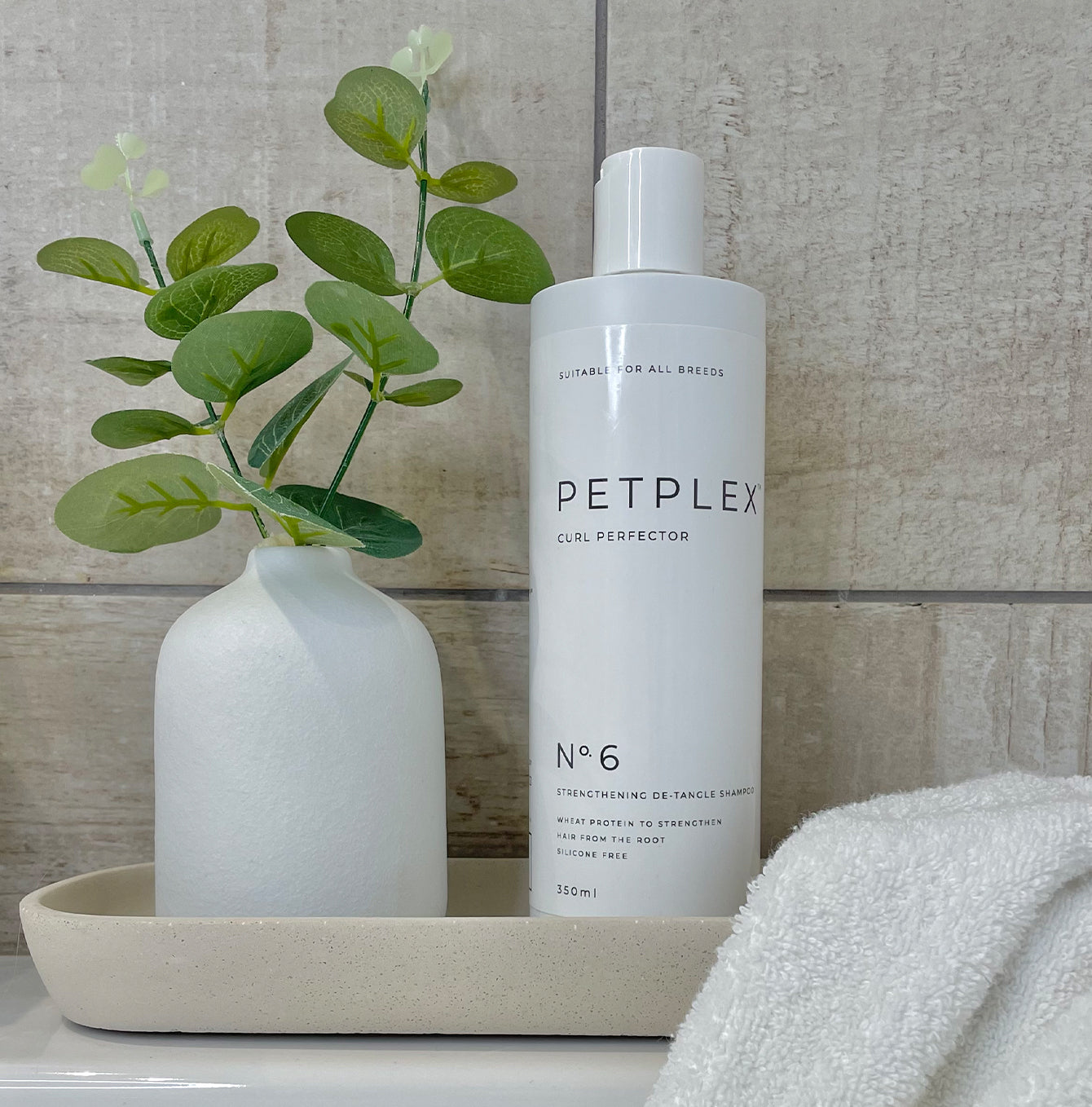 PetPlex No. 6 Curl Perfector Shampoo for Curly Hair - 12oz/350ml Moisturizing & Defining Shampoo for Natural Curls - Perfect for Daily Use at Home or Salon