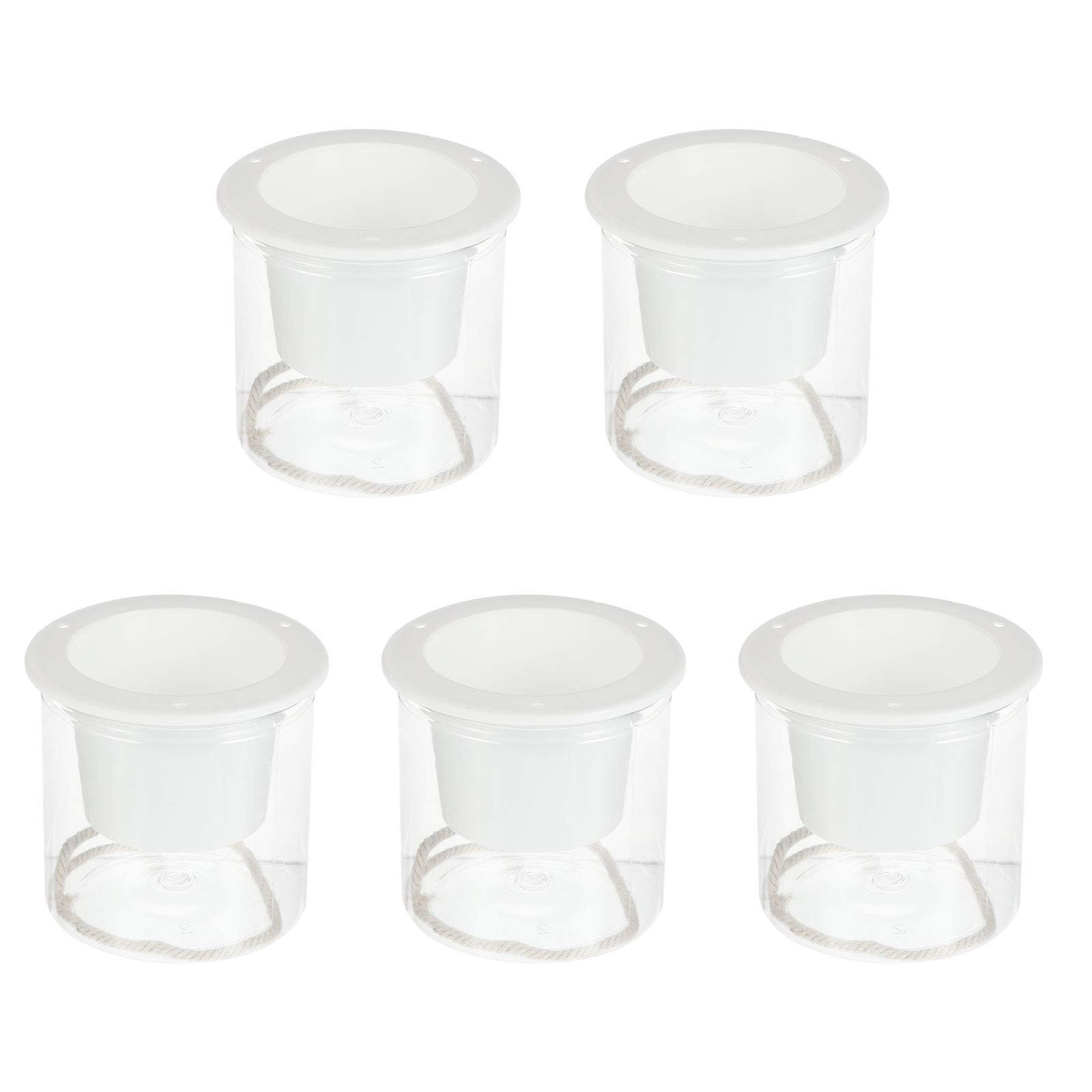 Housoutil 5 Sets Self Watering Planter - Indoor/Outdoor Hydroponic Growing System for Flowers, Herbs & Succulents - Perfect for Home Garden, Balcony & Office Decor