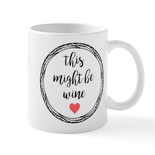 White - This Might Be Wine Mugs