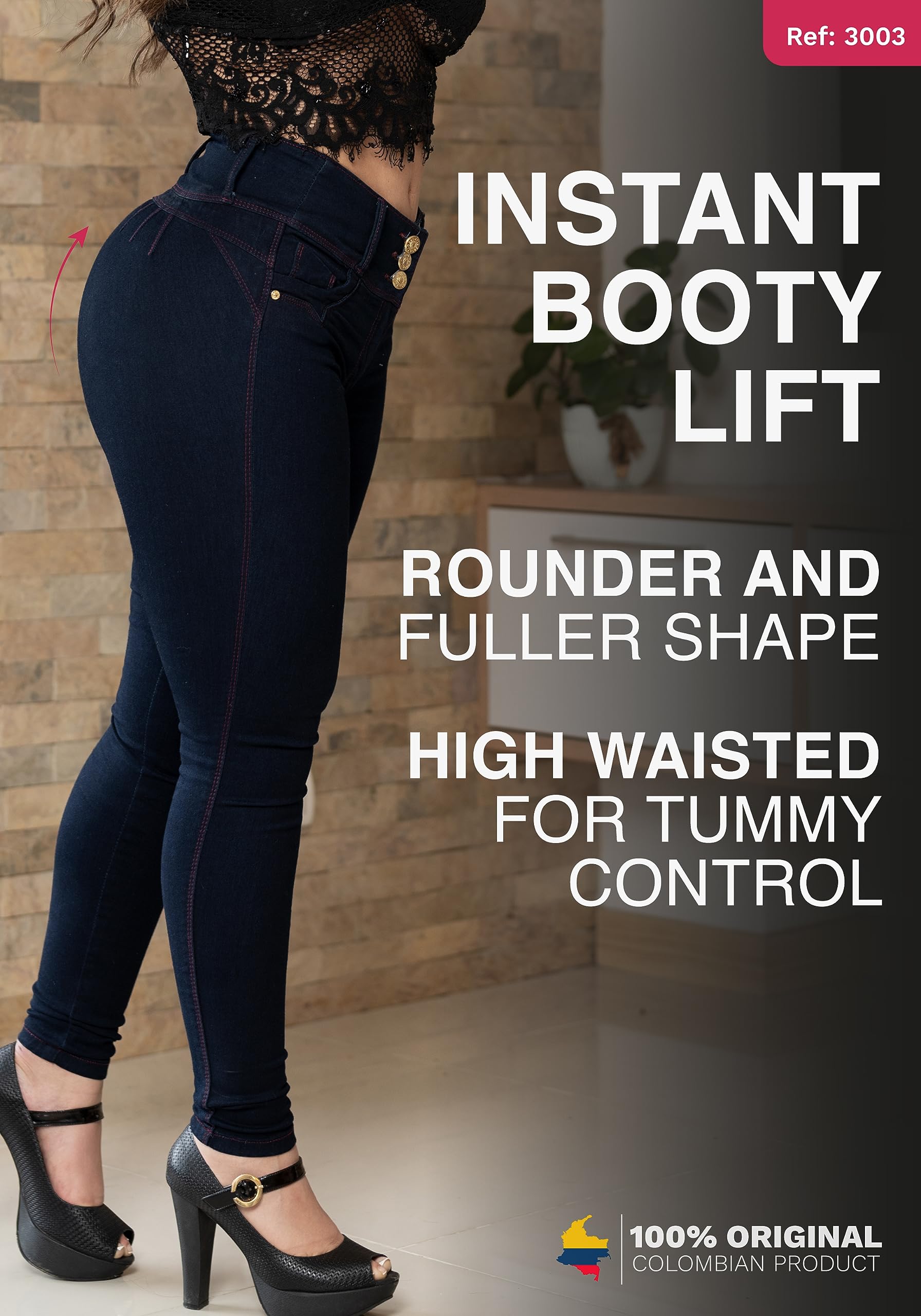 LT.ROSE Butt Lifting Jeans - High Waisted Colombian Jeans for Women | Night Out & Date Night