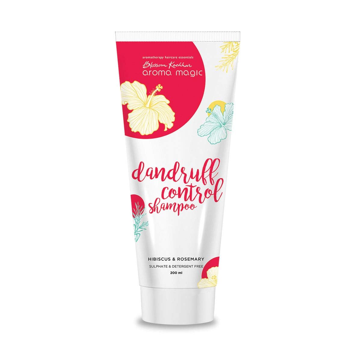 Aroma Magic Anti-Dandruff Shampoo with Rosemary & Hibiscus Oil - 200ml | Soothes Itchy Scalp, Prevents Flakes & Premature Greying | For All Hair Types | Perfect for Daily Hair Care & Scalp Treatment