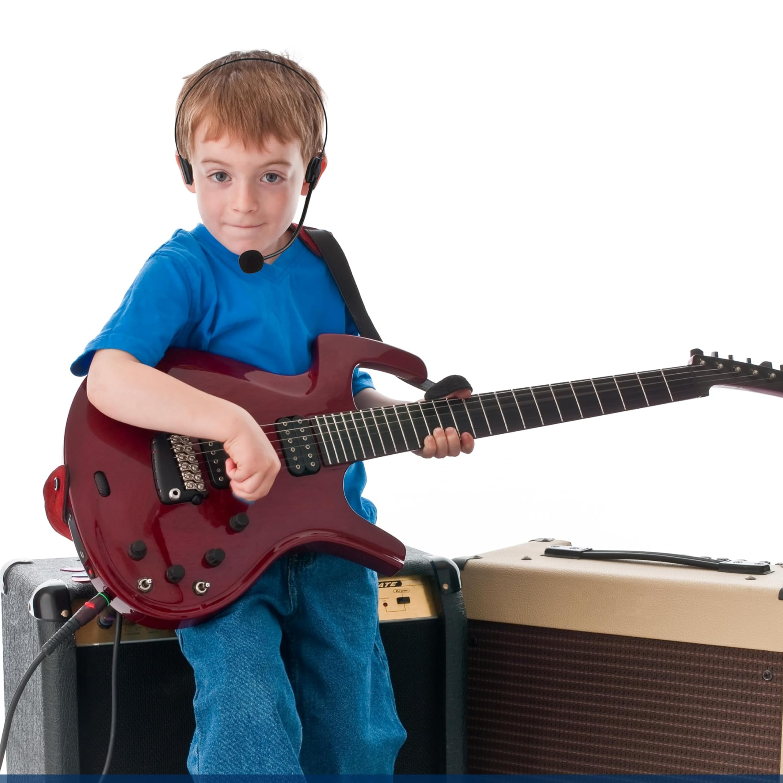4E's Rockstar Costume Set - Fake Microphone & Headphones for Kids & Adults | Halloween, Cosplay, Music Party, Stage Performance, Themed Events