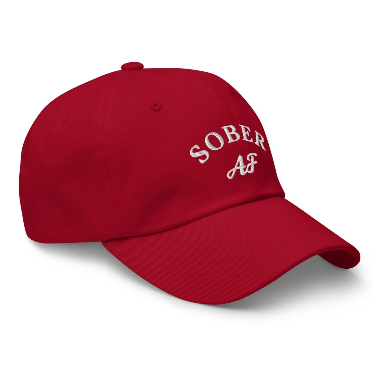Sober AF Dad Hat - Bold & Inspirational Sobriety Gift for Men & Women - Perfect for AA Meetings, Recovery Celebrations & Sober Life