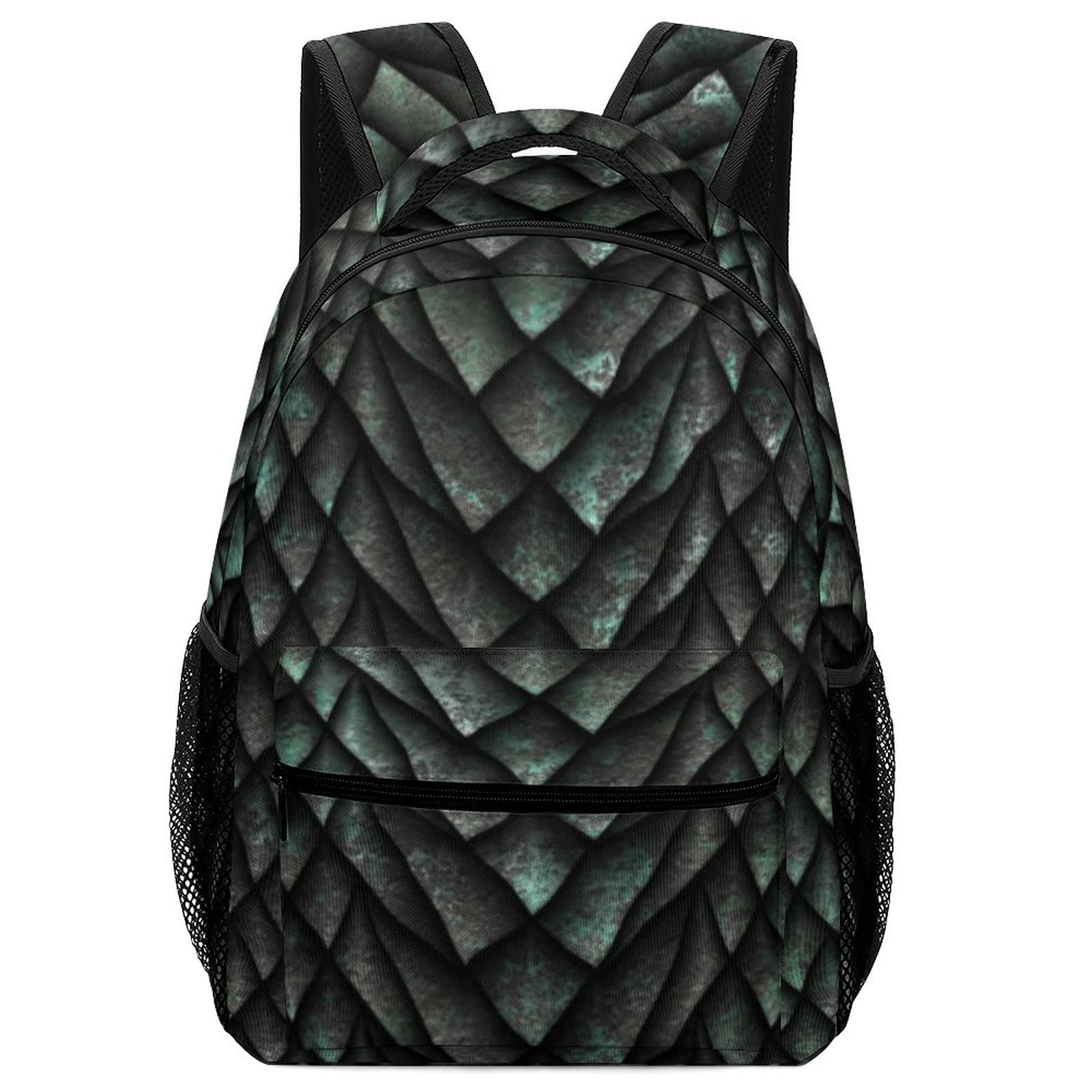 Cool Dragon Printed Laptop Backpack for College, School & Travel - Lightweight Durable 15.6 Inch Laptop Bag with USB Charging Port - Perfect for Work, Commuting & Outdoor Adventures