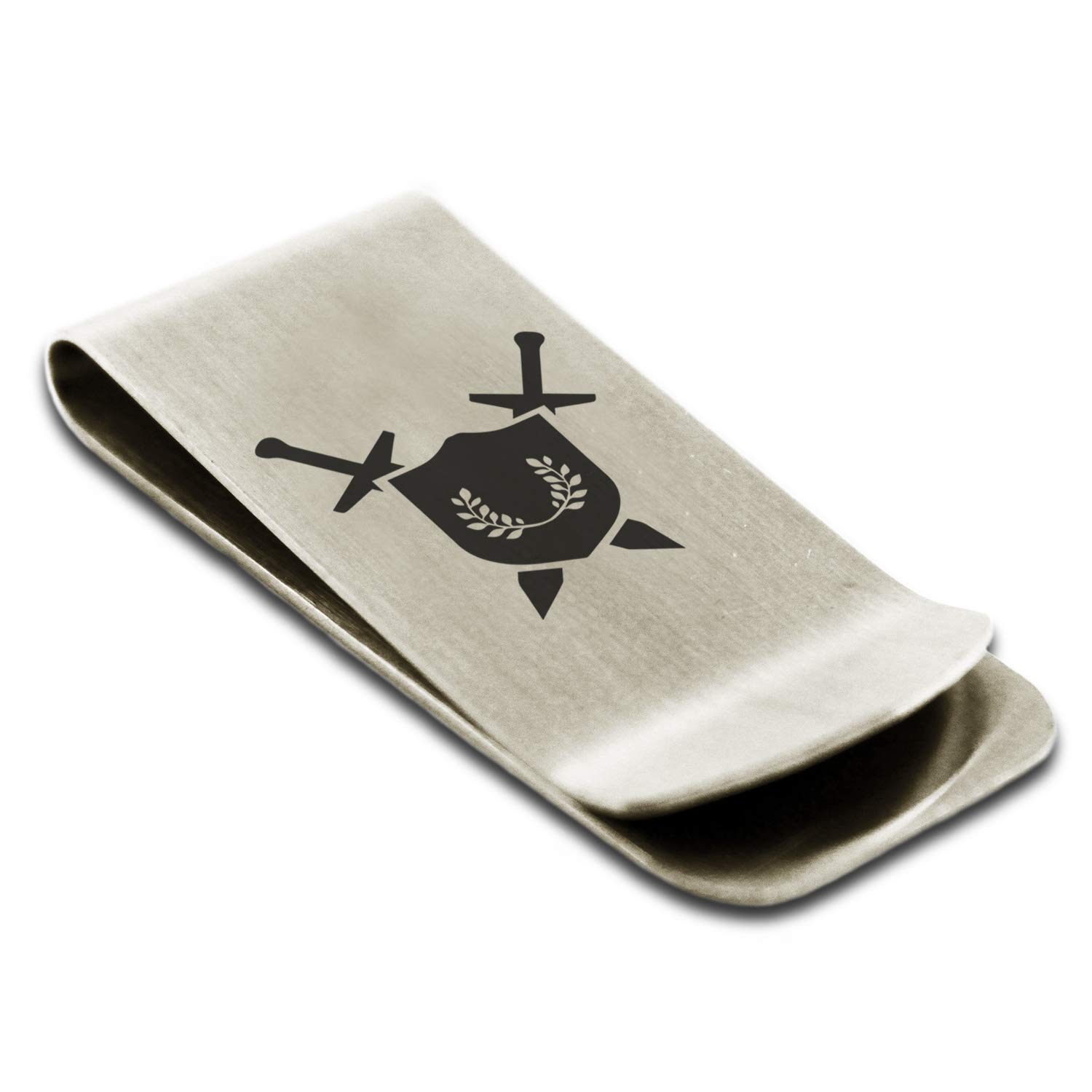 Premium Stainless Steel Money Clip with Cavalier Emblem - Slim Credit Card Holder Wallet for Men - Perfect for Cash, Cards & ID (Ideal for Gifts, Travel, Business & Everyday Use)