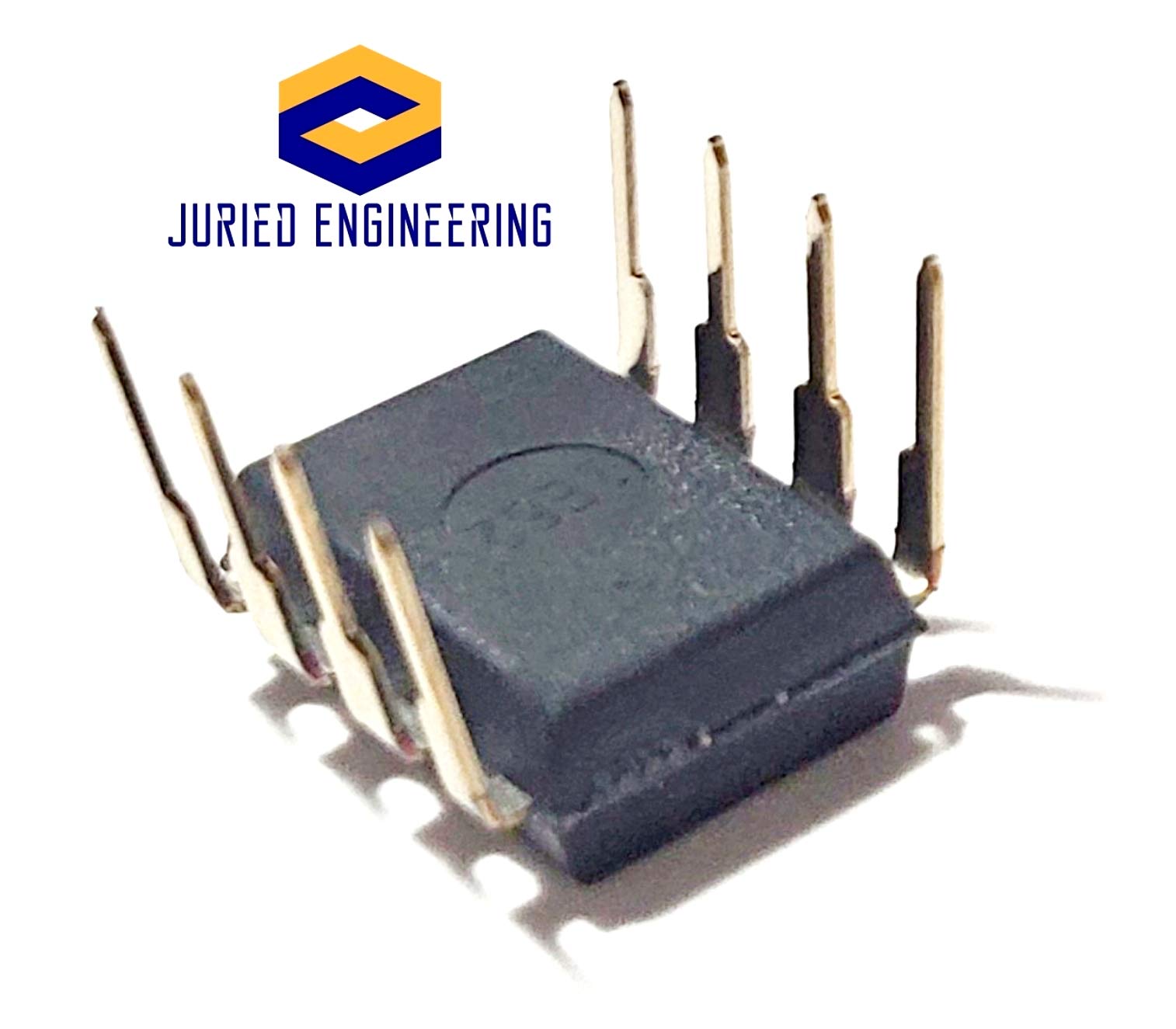 NE555P IC Single Precision Timer & 8-Pin DIP Sockets with Machined Contact Pins - Breadboard-Friendly (1 Pair) for DIY Electronics Projects, Arduino Prototyping, and Circuit Testing