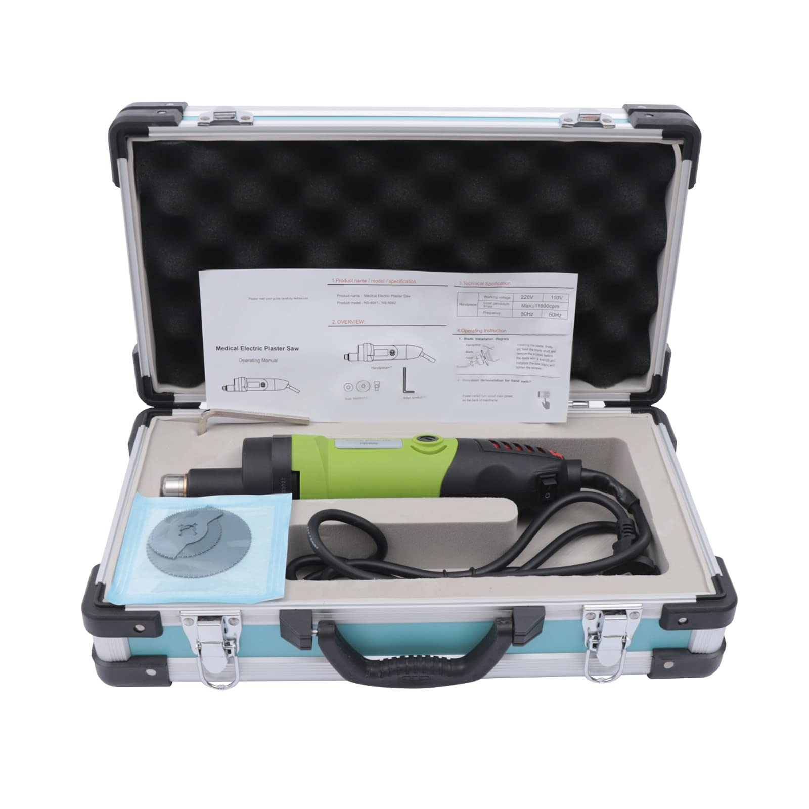 Electric Plaster Cast Removal Saw - 12500 RPM Medical Orthopedic Cast Cutter with 3 Blades for Hospitals & Clinics | Fast, Safe Cast Cutting for Fracture Recovery & Emergency Care