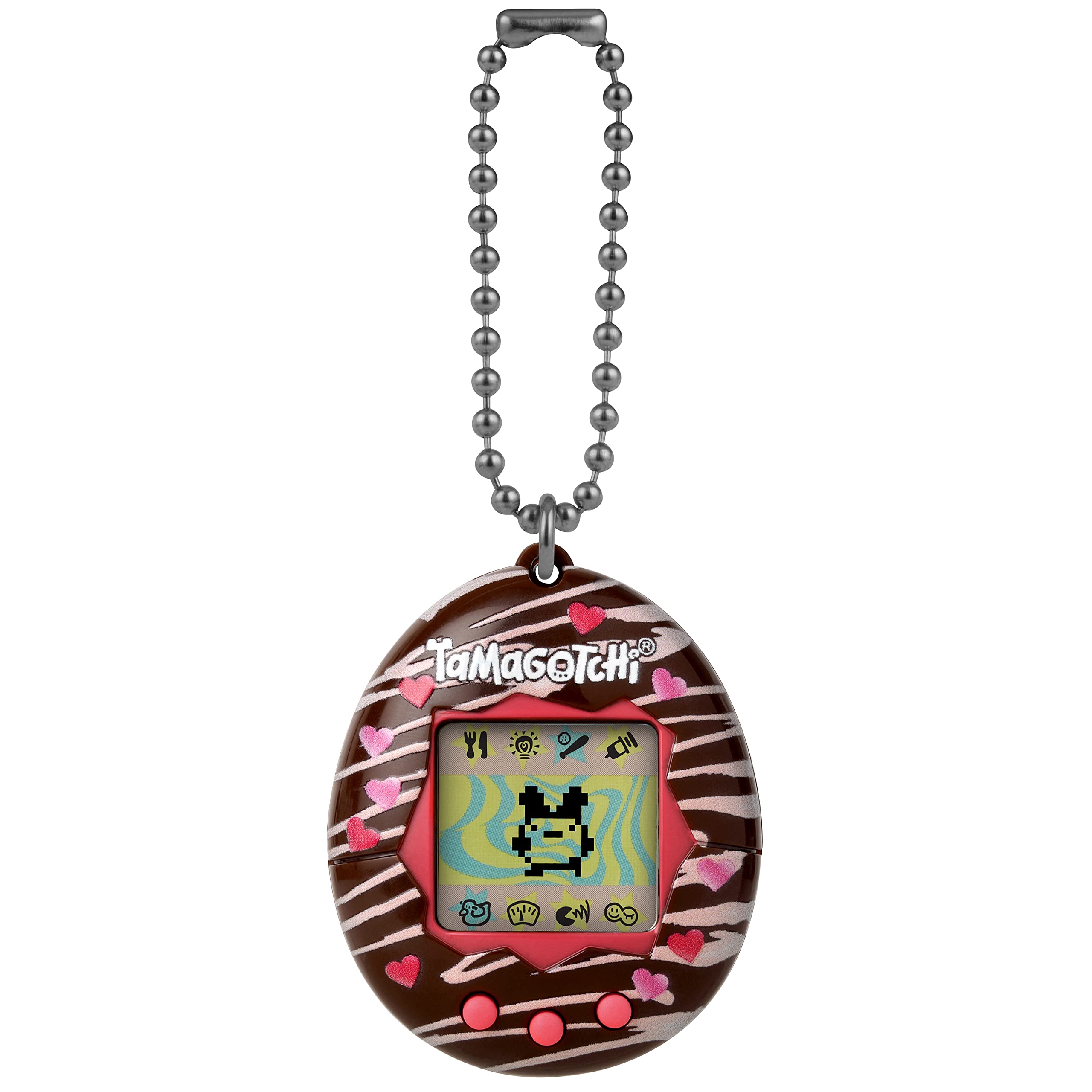 Original Tamagotchi Virtual Pet - Chocolate Color Retro Digital Toy for Kids & Adults | Perfect for Stress Relief, Collecting, and Nostalgic Gaming Fun