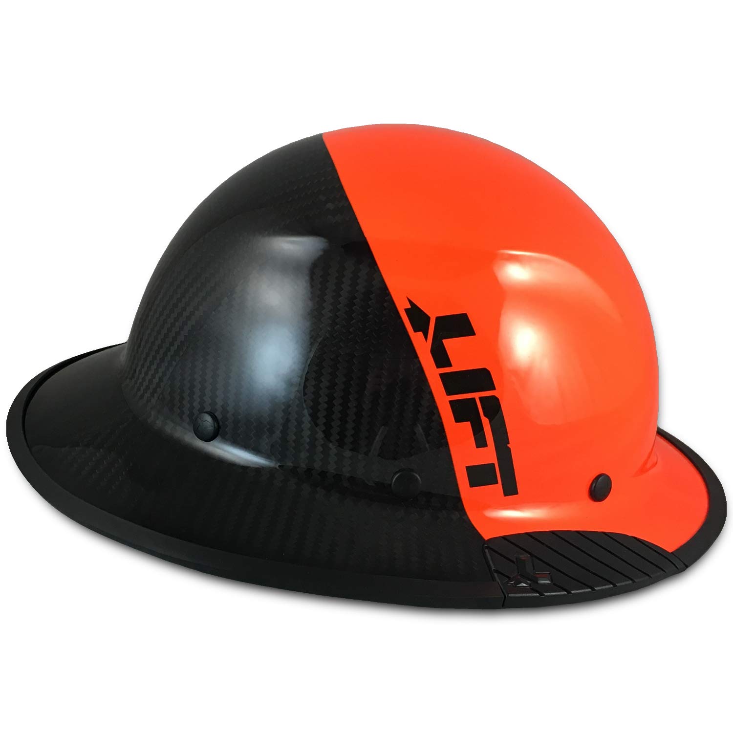 Texas America Safety Company Carbon Fiber Hard Hat with Full Brim - Lightweight & Durable Safety Helmet for Construction, Mining & Industrial Work