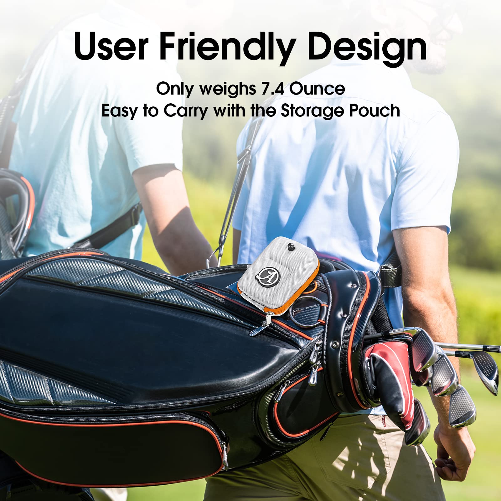 800 Yards Golf Rangefinder with Slope & Magnetic Strip | Fast Flagpole Lock, Pulse Vibration, 6X Magnification | 1000mAh Type-C Rechargeable | Perfect for Course Play & Tournament Practice (Magnet)