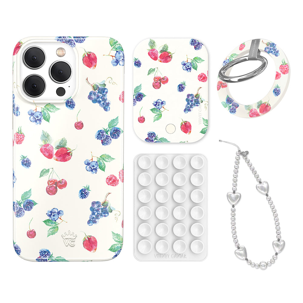 Berry Baby iPhone Bundle Set with Non-Slip Grip - Perfect for Kids, Toddlers & Babies - Playtime, Travel & Everyday Protection