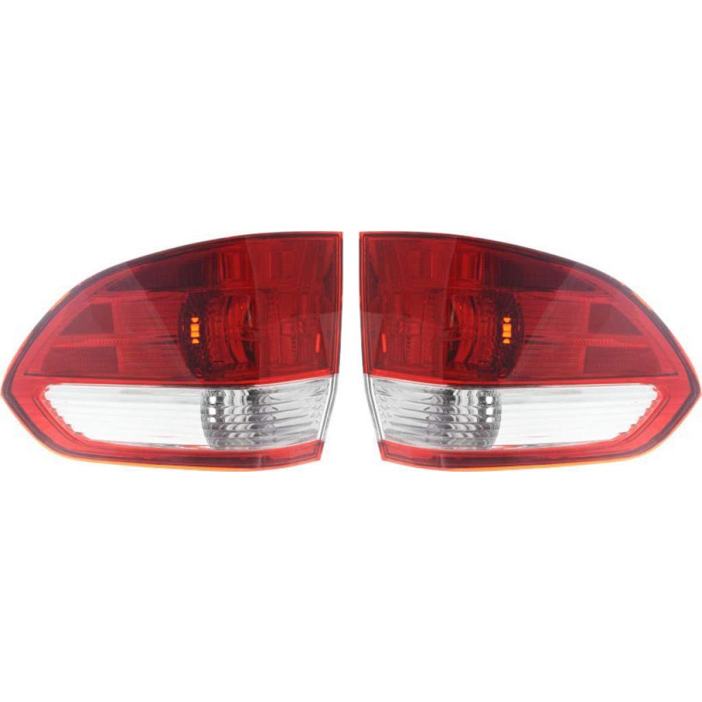 2005-2007 Honda Odyssey Rear Tail Lights Pair - Driver & Passenger Side Assembly (HO2818129 HO2819129 | 33551-SHJ-A01 33501-SHJ-A01) - Perfect for Replacement & Car Restoration Projects