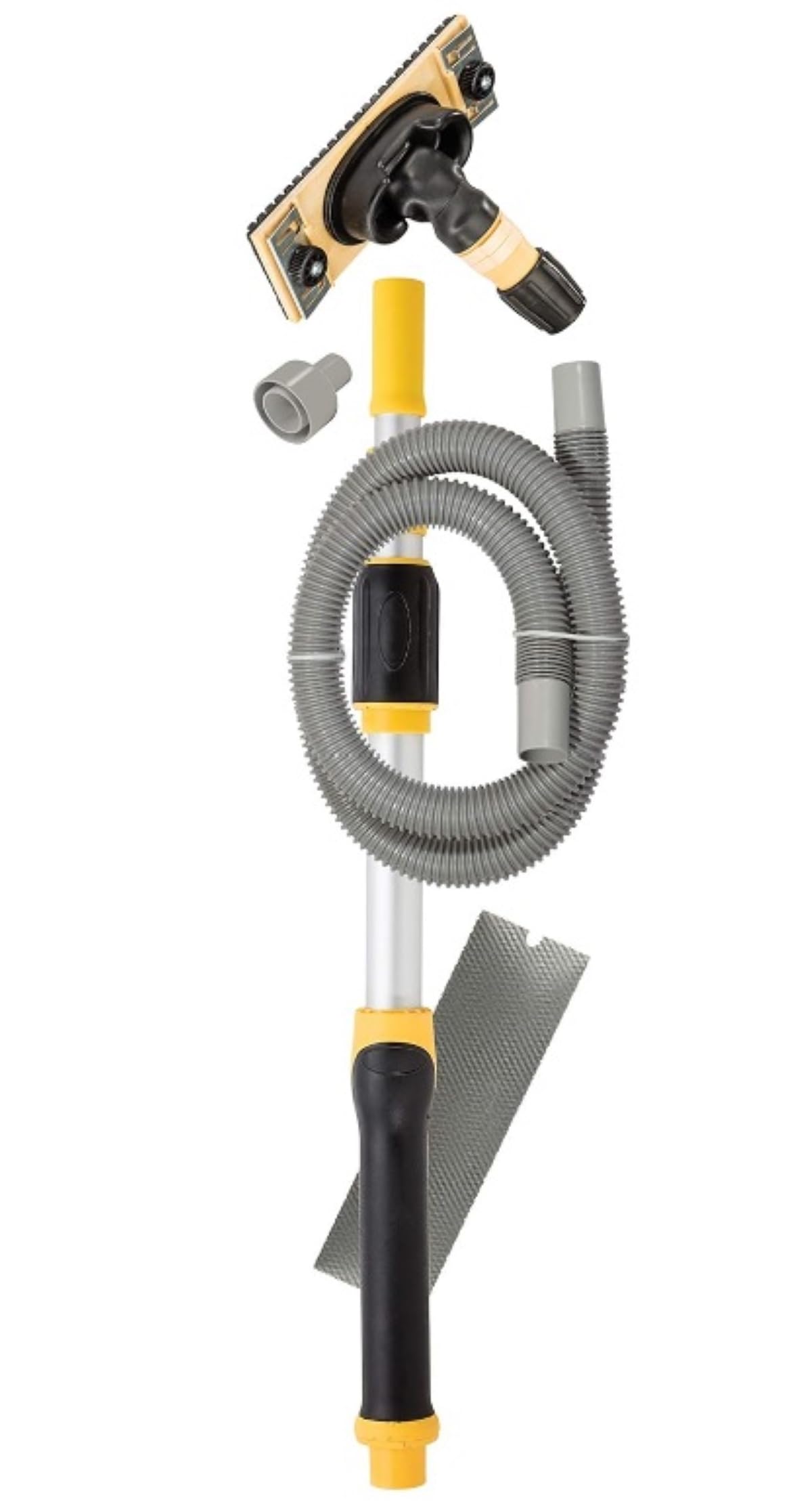 Hyde Tools 09175 Drywall Vacuum Sander - Silver & Gray Pole Sander for Dust-Free Drywall Sanding | Perfect for Home Renovation, Wall Repair, and Professional Construction Projects