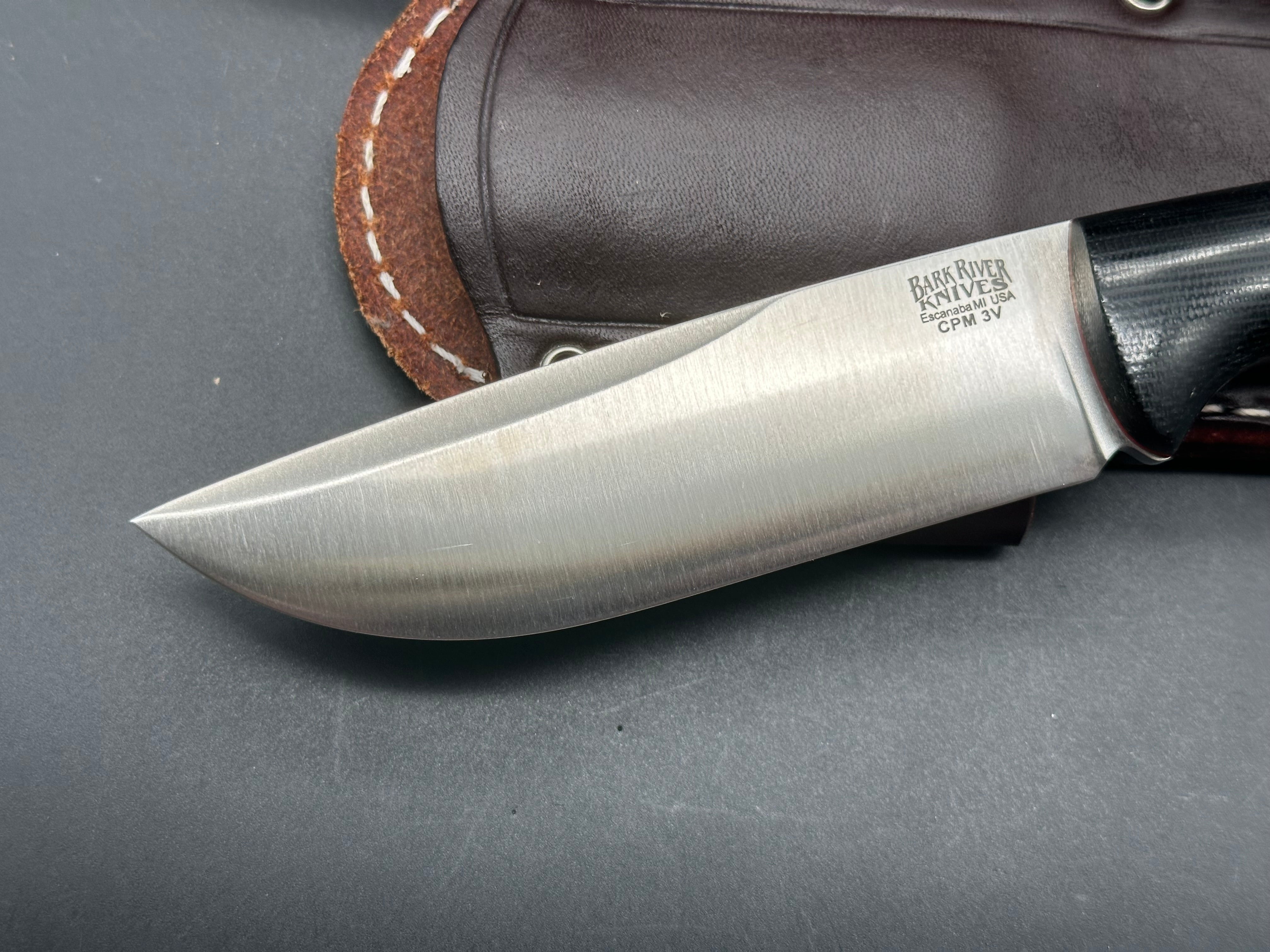 Bark River Knives EXT 2 LT 3V Swedge Hunting Knife with Waterproof Sheath - Outdoor Survival, Camping & Bushcraft Essential