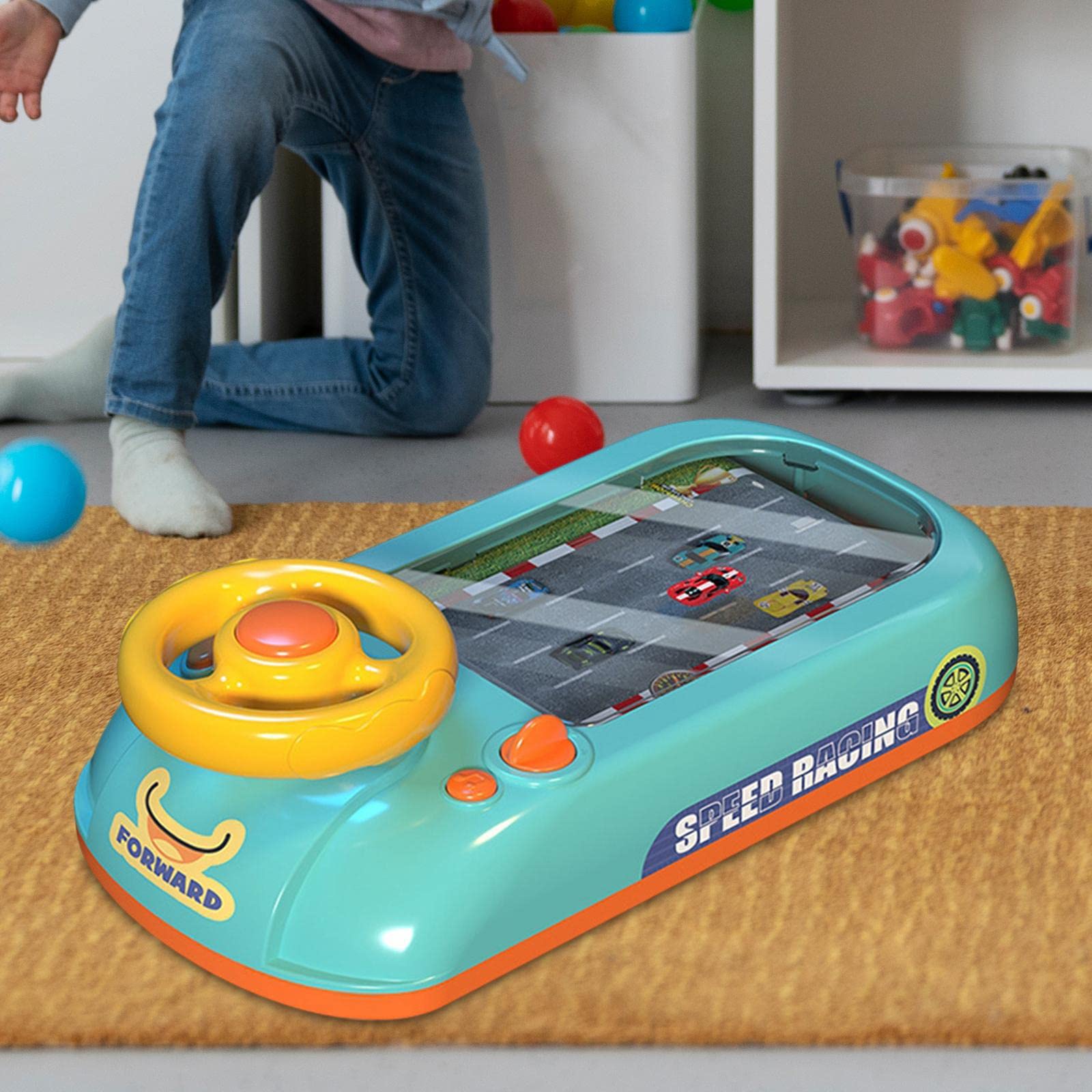 Realistic Simulation Steering Wheel Toy for Kids - Interactive Driving Game Gift for Boys & Girls - Perfect for Pretend Play, Adventure Games & Birthday Presents