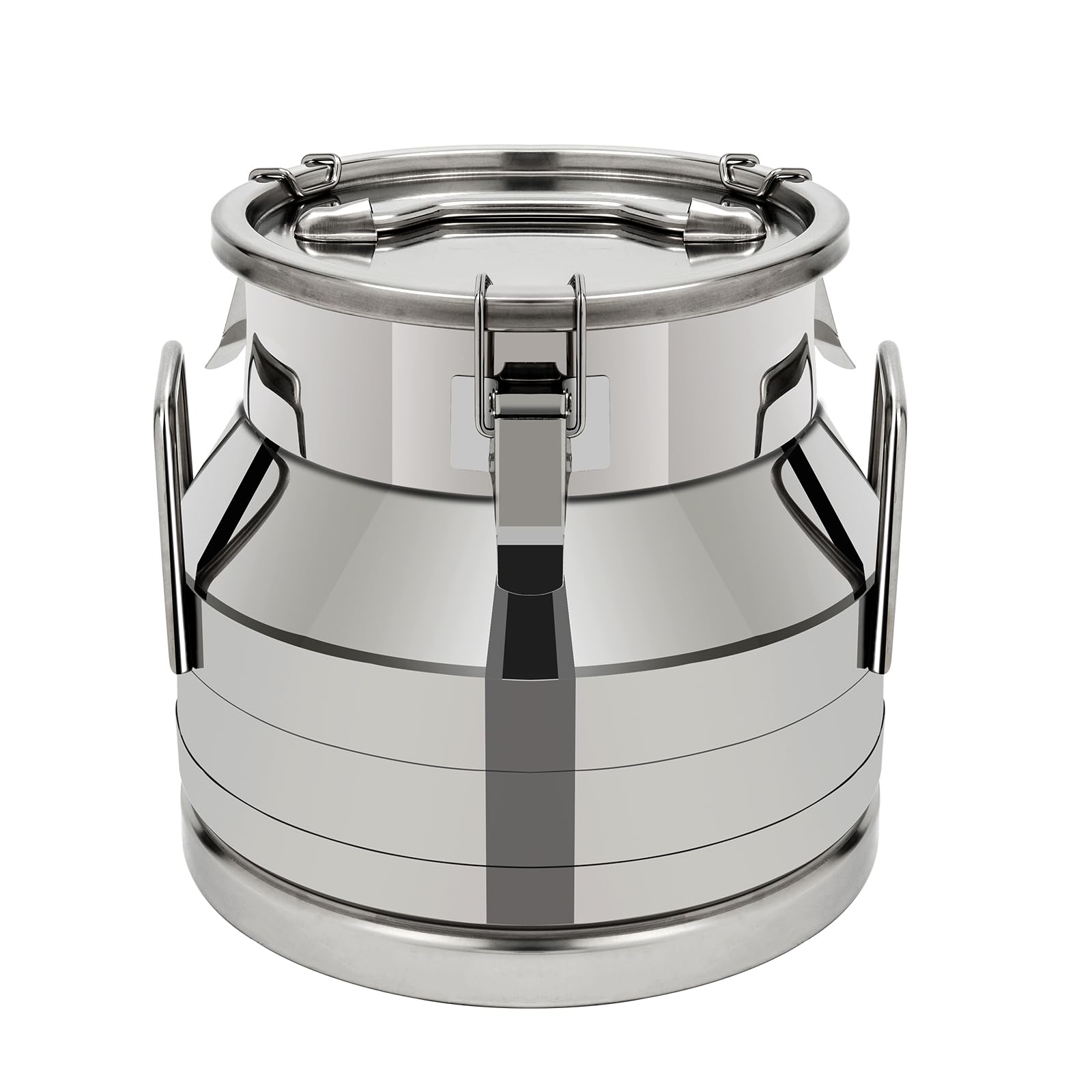 LOYALHEARTDY 12L/3.17Gallon Stainless Steel Milk Can with Lid - Airtight Food Storage Container for Kitchen, Perfect for Milk, Juice, Ice, Grains & Dry Goods | Great for Home, Restaurant & Camping Use