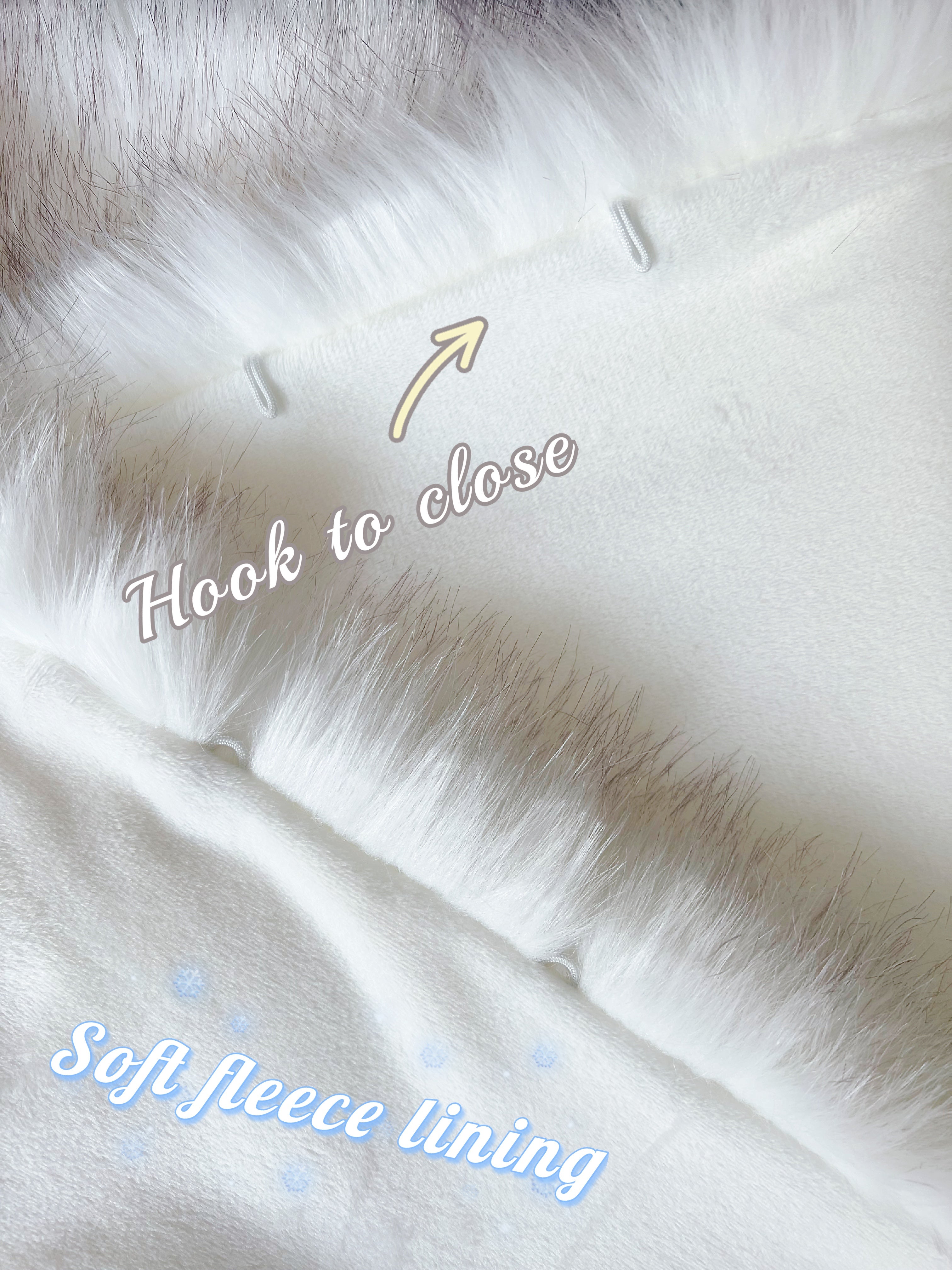 Ivory & Black Fur Shawl - Elegant Winter Wrap for Women (Lilian Wht03) | Perfect for Parties, Weddings & Evening Events