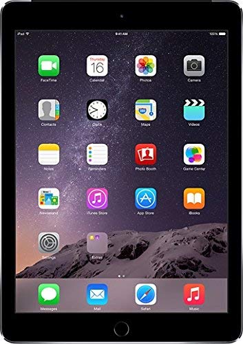 Apple iPad Air 2 128GB Wi-Fi + Cellular Unlocked Tablet - Space Grey (Renewed/Refurbished) - Perfect for Work, Travel & Entertainment