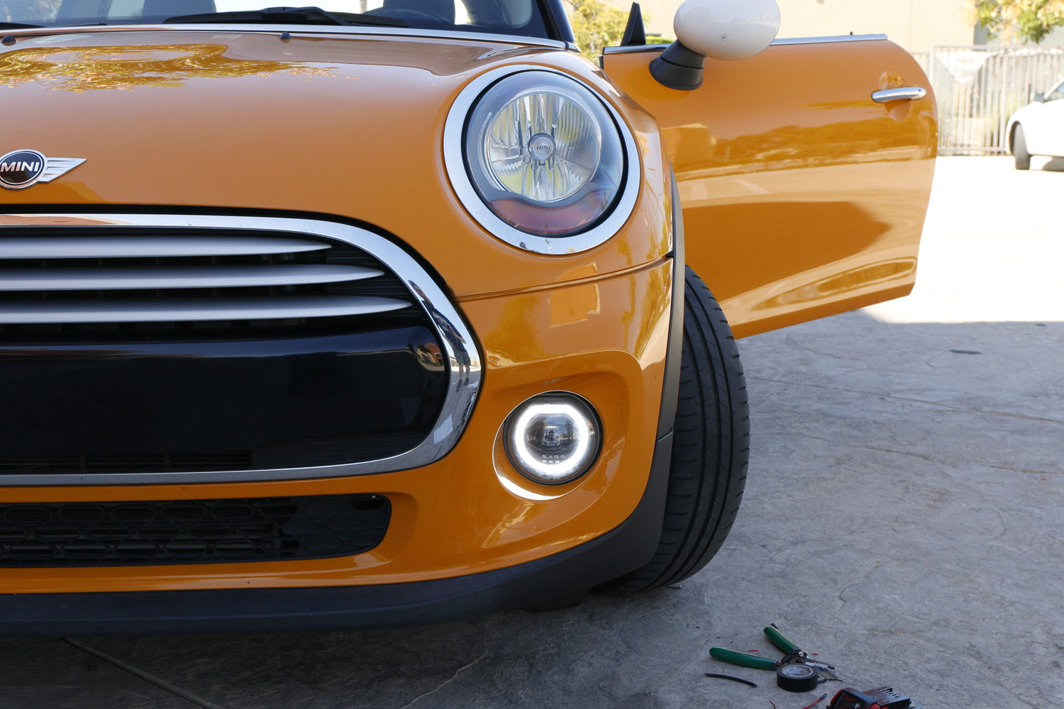 30W Full LED Halo Ring DRL Parking Fog Light Kit for 2015+ 3rd Gen MINI Cooper - Upgrade Headlights for Enhanced Visibility & Style