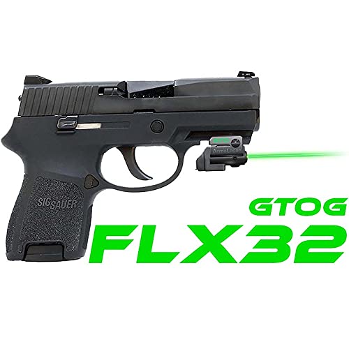 ArmaLaser GTO & FLX32 Green Laser Sight with GripTouch Switch for SIG P250 Sub Compact - Perfect for Tactical Shooting, Home Defense & Concealed Carry