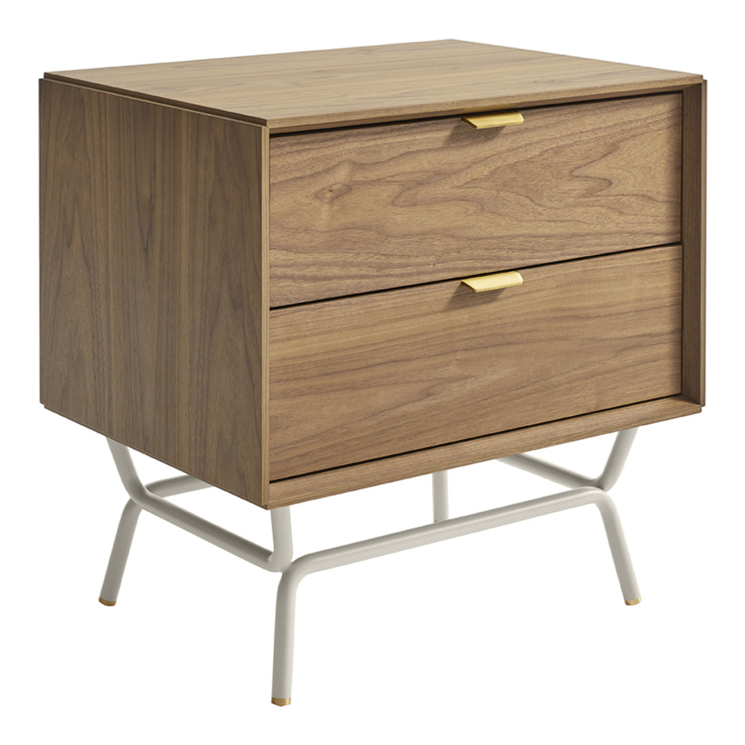 Modern Blu Dot Dang Nightstand - Minimalist Bedside Table with Storage Shelf | Perfect for Small Spaces, Bedrooms & Apartments