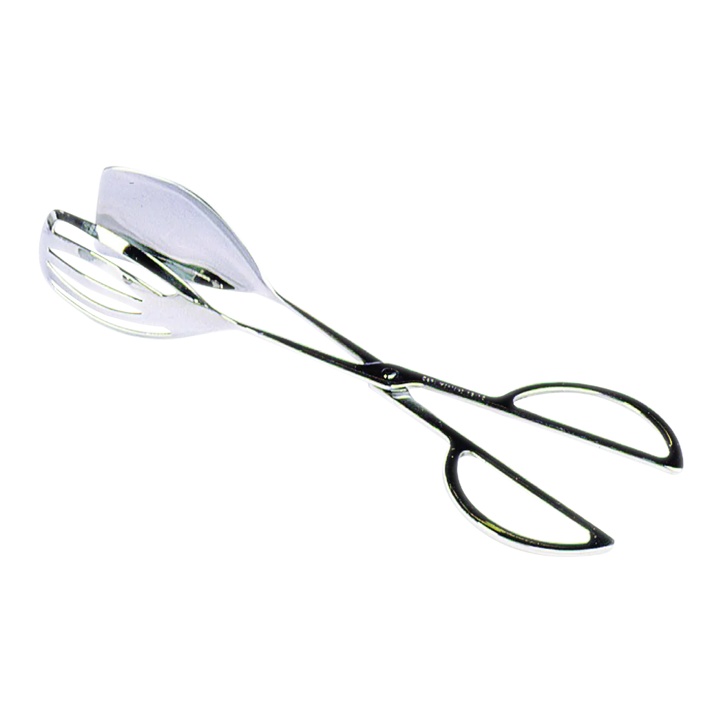 Browne 10-Piece Stainless Steel Serving Scissor Tongs Set - Perfect for BBQ, Buffet, Salad, and Party Food Serving