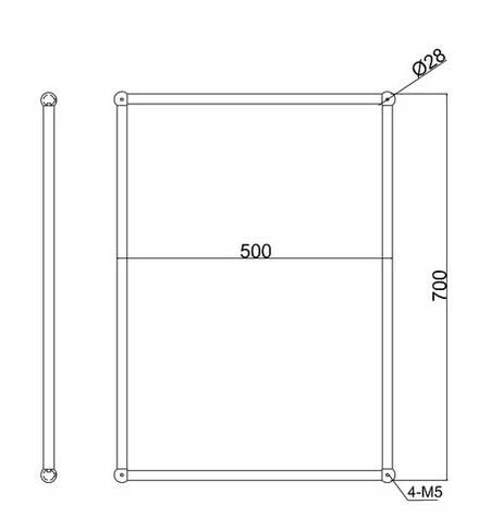 Burlington Rectangular Chrome Bathroom Mirror – Elegant & Modern Vanity Mirror for Bathroom Decor, Makeup, and Shaving