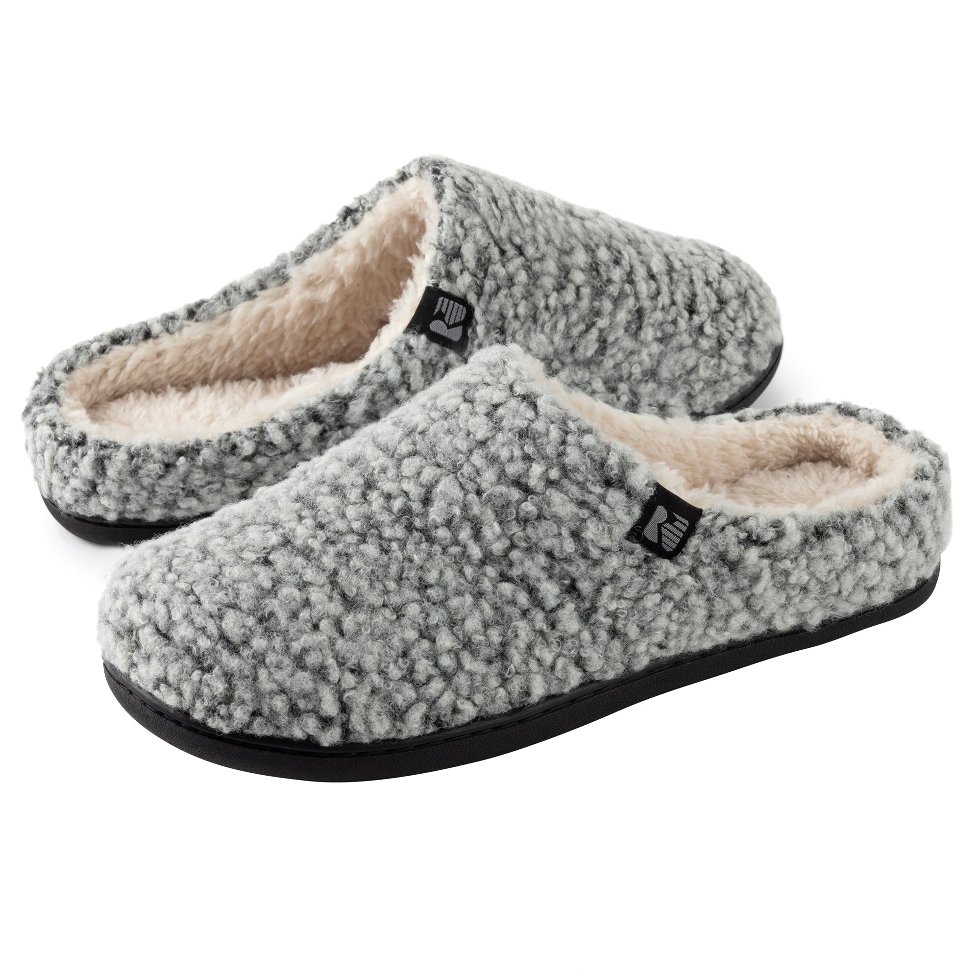 RockDove Women's Faux Shearling Clog Slippers - Cozy Indoor/Outdoor House Shoes for Winter Comfort & Warmth - Perfect for Home, Office & Relaxation