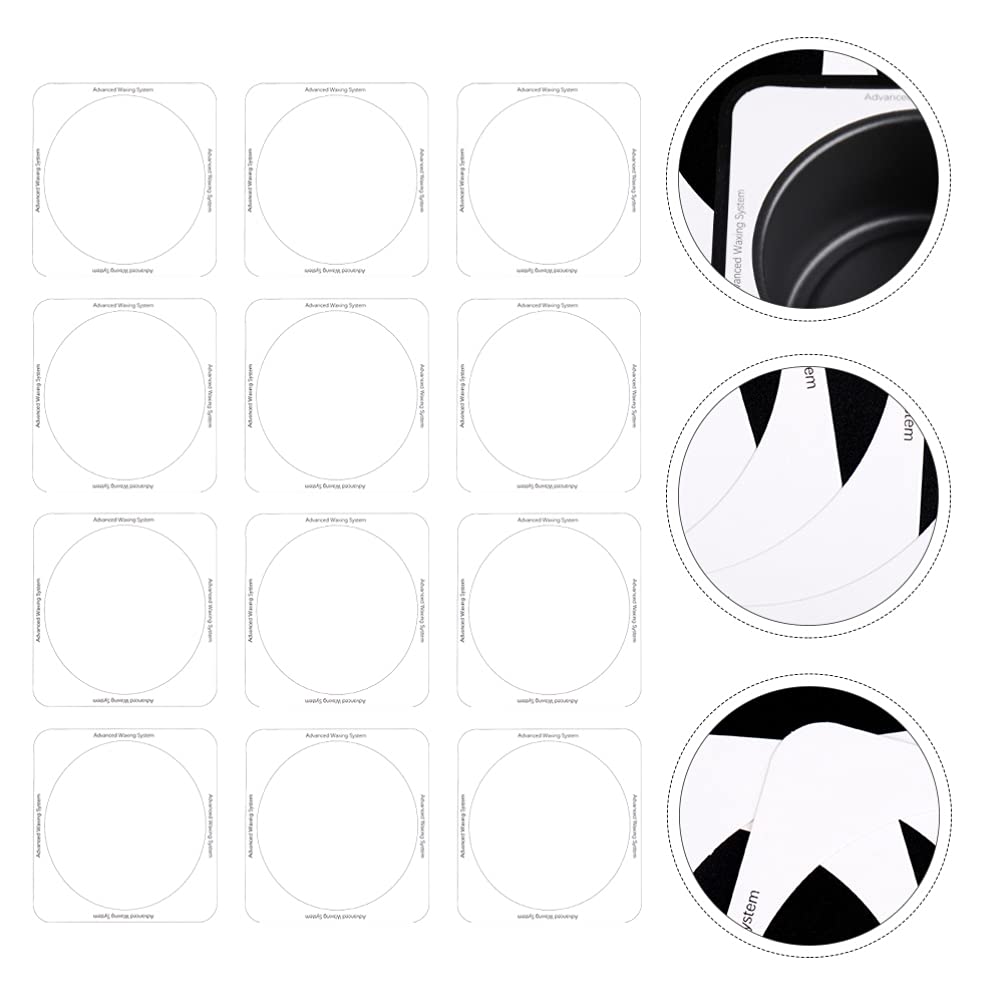50pcs White Hair Wax Bean Machine Washers - Anti-Spill Protective Circle Pads for Wax Heater & Warmer - Perfect for Salon, Spa & Home Hair Removal Waxing