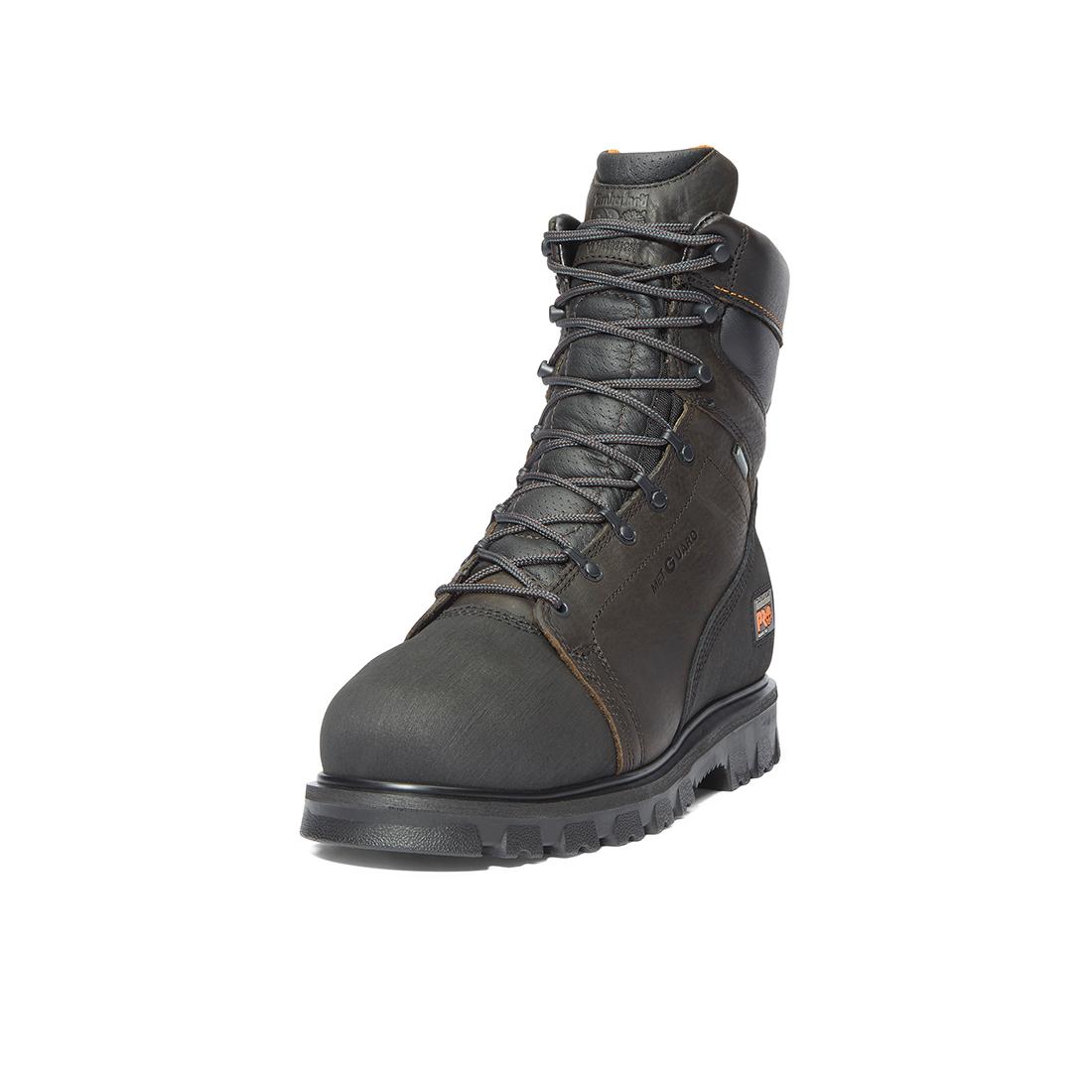 Rigmaster Img 8 Inch Waterproof Steel Toe Work Boots for Men - Brown Safety Shoes for Construction, Warehouse & Outdoor Work