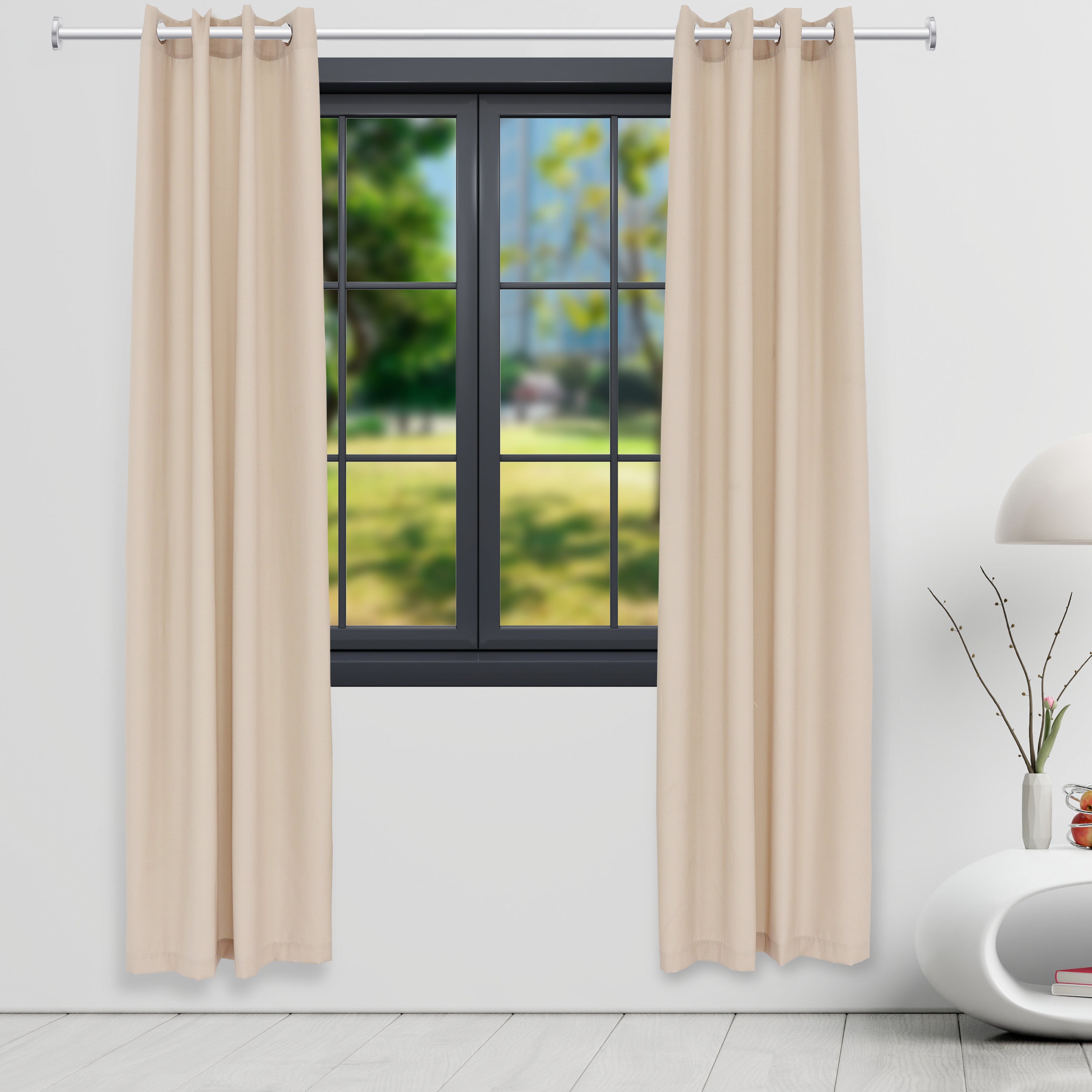Stylish Sunnydaze Outdoor Curtain Panels for Patio, Deck & Porch - Water-Resistant & UV-Protected Contemporary Design