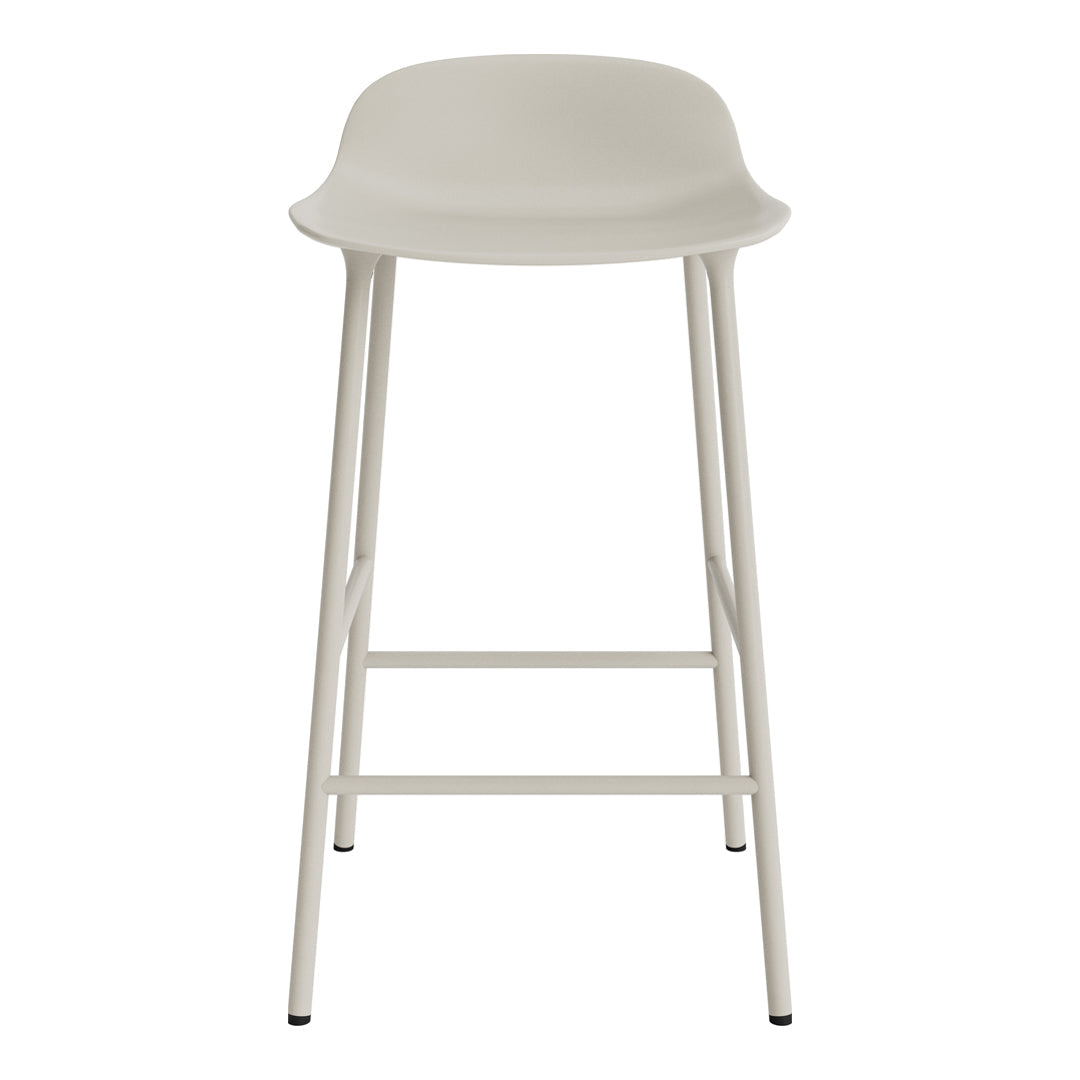 Modern Metal Leg Form Counter Stool - Bar Stool for Kitchen Island, Breakfast Nook & Home Decor