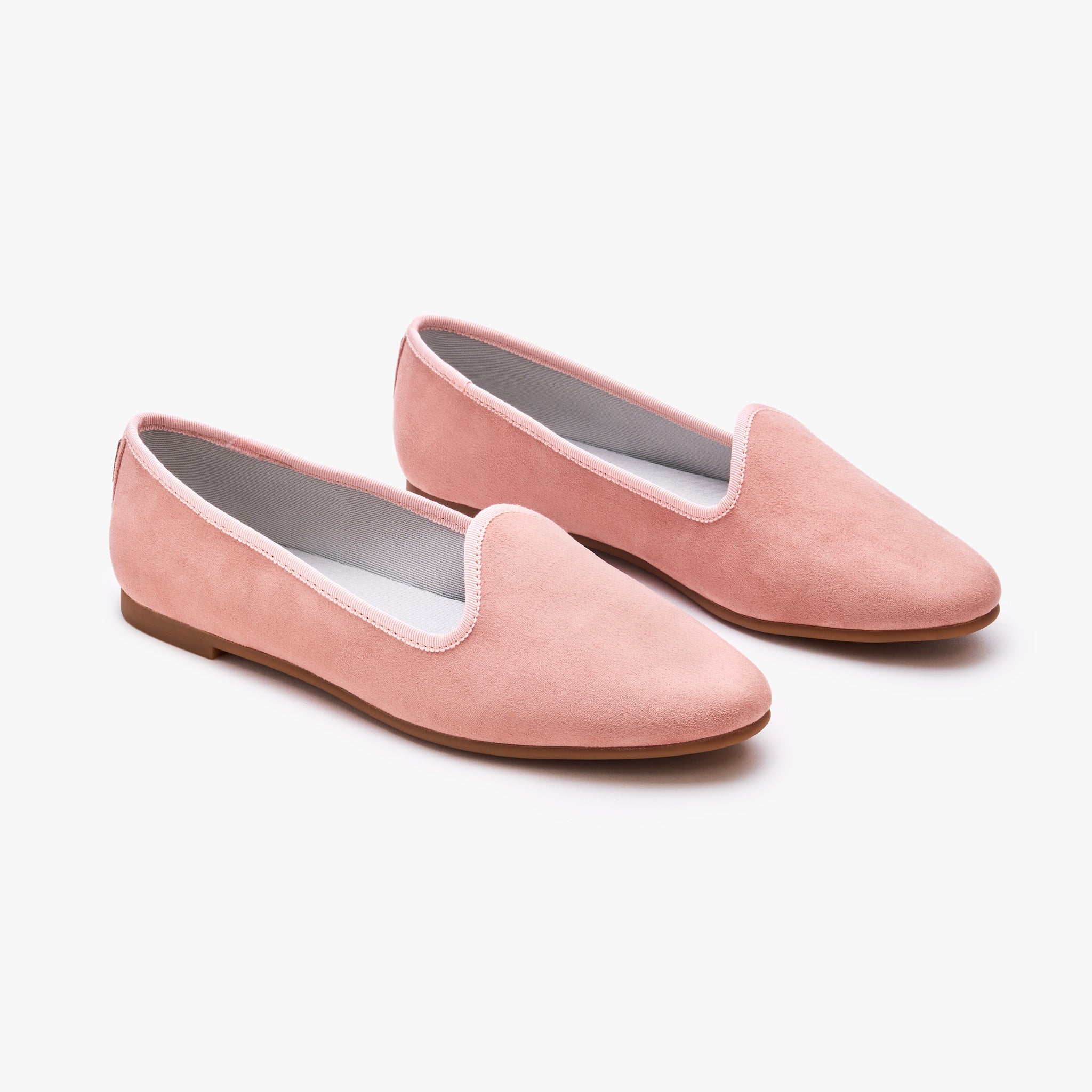 Bae Easy Loafers - Women's Slip-On Comfort Shoes in Blush Pink | Casual Walking & Office Wear