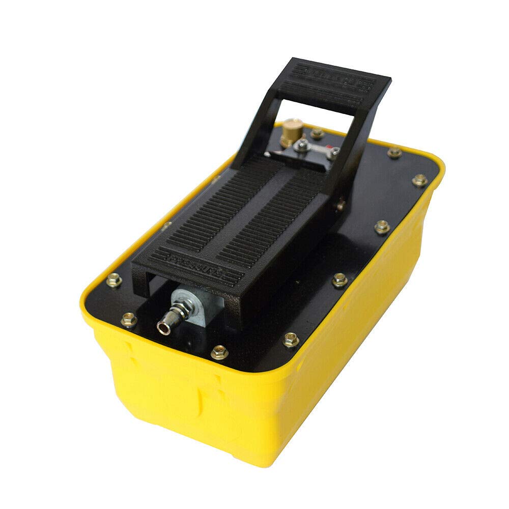 **Eapmic 10000PSI Air Hydraulic Pump with 2.3L Reservoir - Single Acting Foot Actuated Hydraulic Pump with Air Hose for Heavy Machinery, Auto Repair & Industrial Use**    *(Perfect for Hydraulic Presses, Lifting Equipment, and Vehicle Maintenance in Workshops & Garages)*