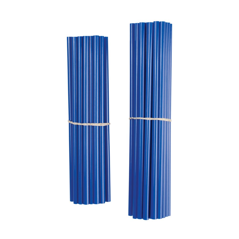 Bykas Dirt Bike Spoke Wraps - Blue ATV Wheel Rim Protectors for ATK 50 MX 2000 - Durable Motorcycle Accessories for Off-Road Racing & Trail Riding