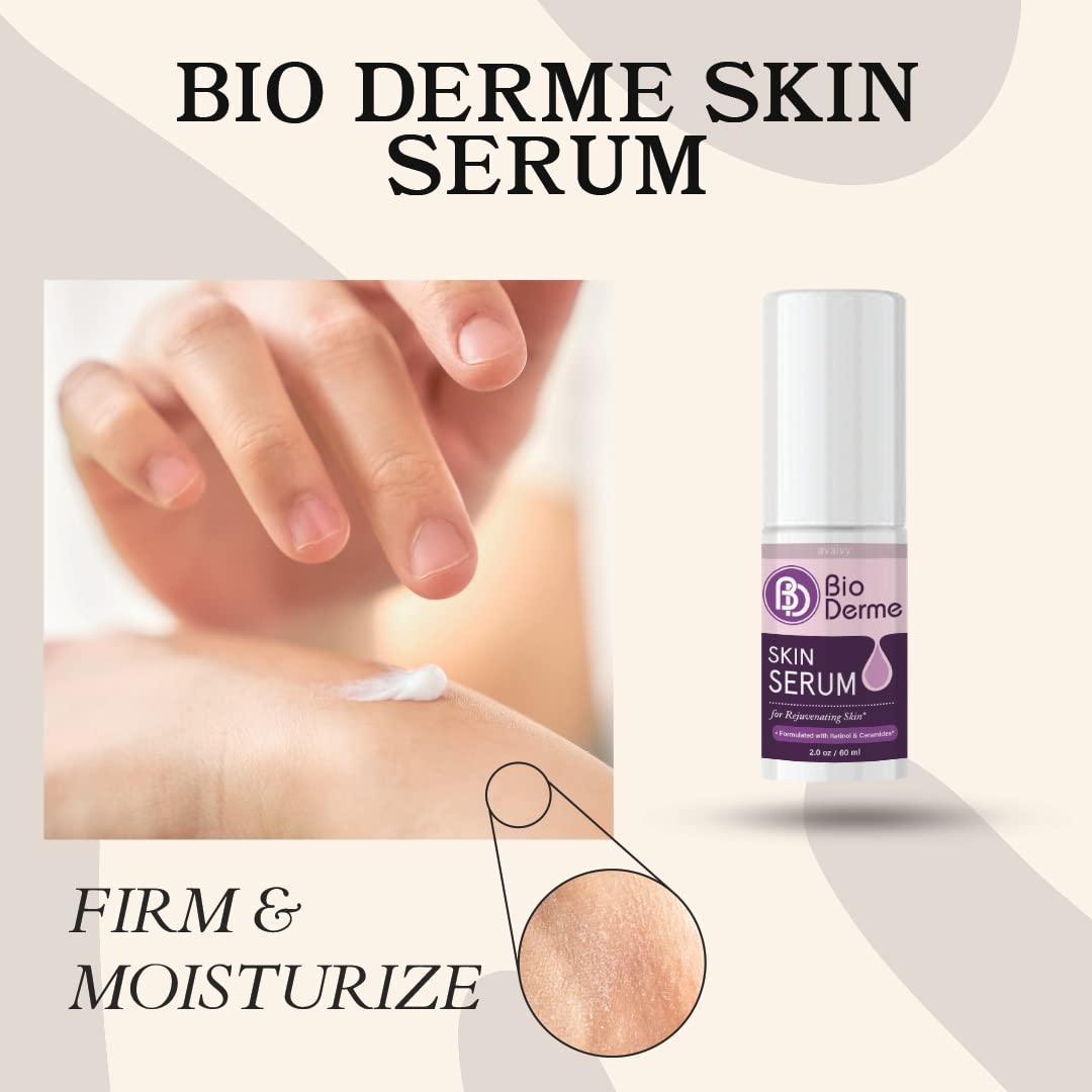 Bioderme Skin Serum - Anti-Aging & Hydrating Facial Serum with Hyaluronic Acid & Vitamin C for Glowing Skin | Perfect for Daily Skincare Routine & Nighttime Use
