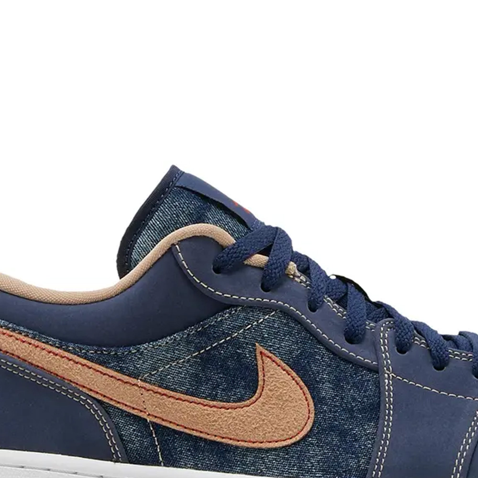Air Jordan 1 Low SE Denim GS Sneakers for Girls (2021) - Comfortable Basketball Shoes for School, Sports & Casual Wear