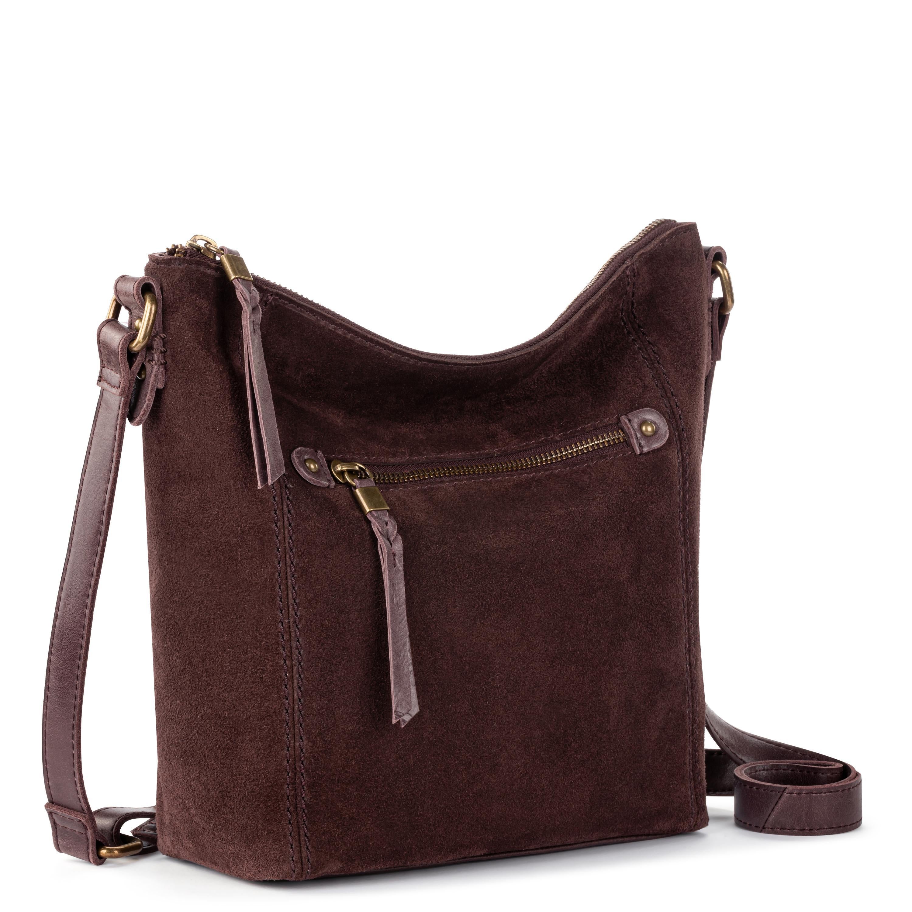 Ashland Crossbody Leather Bag - Genuine Mahogany Suede Purse for Women | Perfect for Work, Travel & Everyday Use