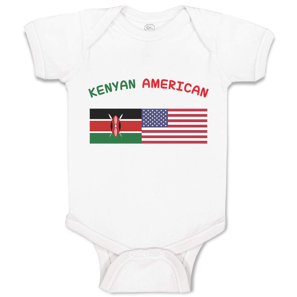 Custom Baby Bodysuit for Boys & Girls | Funny Cotton Onesie | Kenyan American Style | Perfect for Family Photos, Birthdays & Everyday Wear