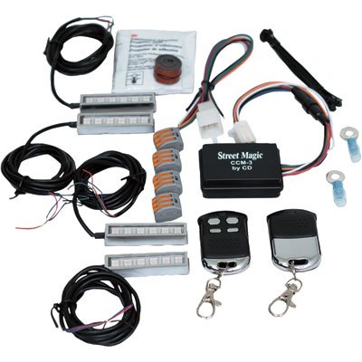 Custom Dynamics Light Wizard Starter Kit - Motorcycle LED Lighting Kit for Harley, Honda, Kawasaki - Easy Installation for Night Riding & Custom Bike Shows