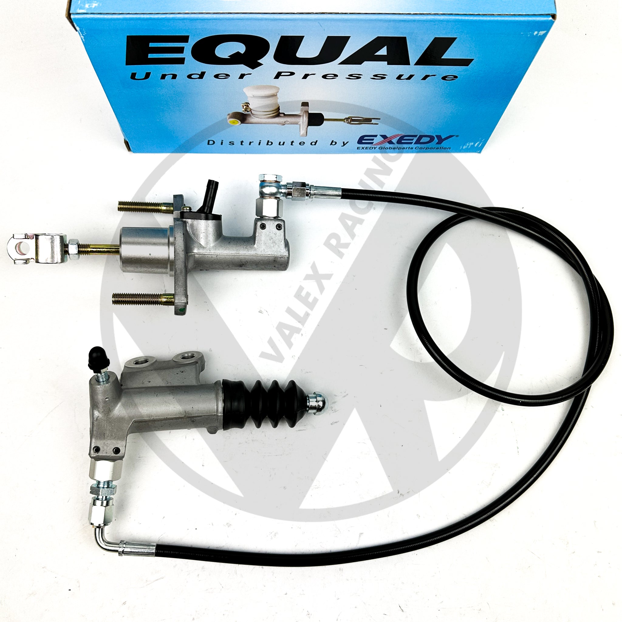 High-Performance Bolt-In EM2 Clutch Master & Slave Cylinder Kit with Stainless Steel Line - Compatible with 2009-2014 Honda Fit 1.5L - Perfect for Racing & Daily Driving Upgrades