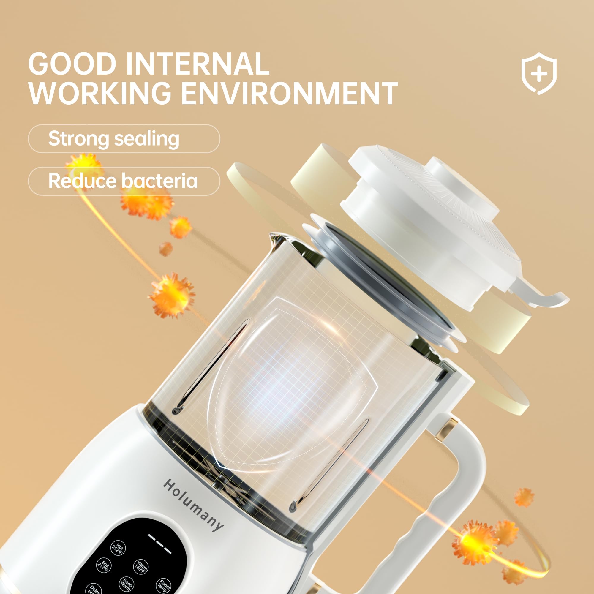 35oz Automatic Nut Milk Maker Machine for Homemade Almond, Oat, Soy & Plant-Based Milk - Non-Dairy Beverage Maker with Delay Start & Keep Warm Function - Perfect for Vegan, Keto & Healthy Lifestyles (White)