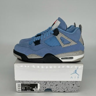 Air Jordan 4 Retro University Blue Men's Basketball Shoes Size 10 - CT8527-400 | Authentic Retro Sneakers for Casual Wear, Street Style & Sneaker Collectors