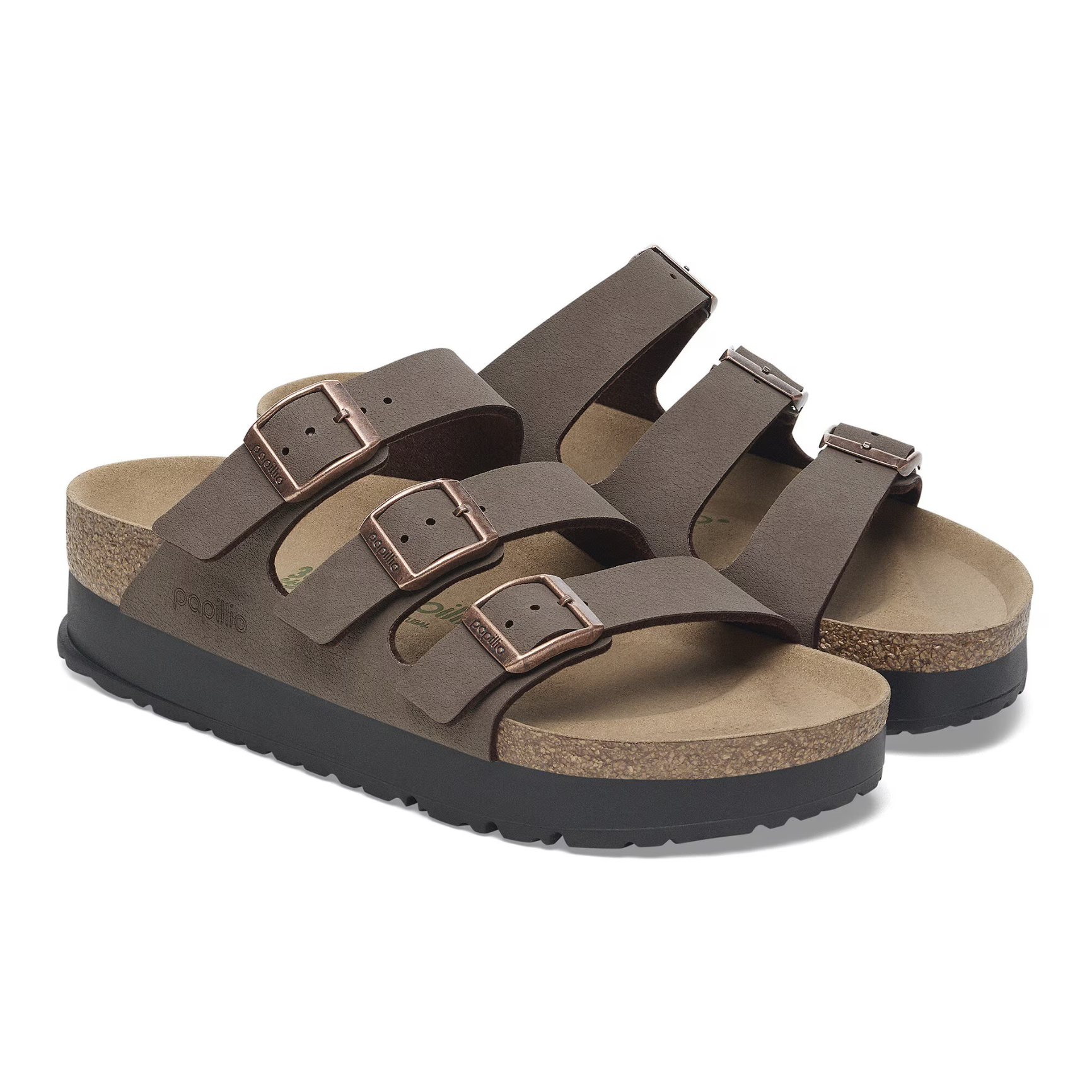 Birkenstock Florida Flex Platform Birkibuc Sandal - Comfortable Women's Adjustable Straps Sandals for Walking, Beach & Casual Wear