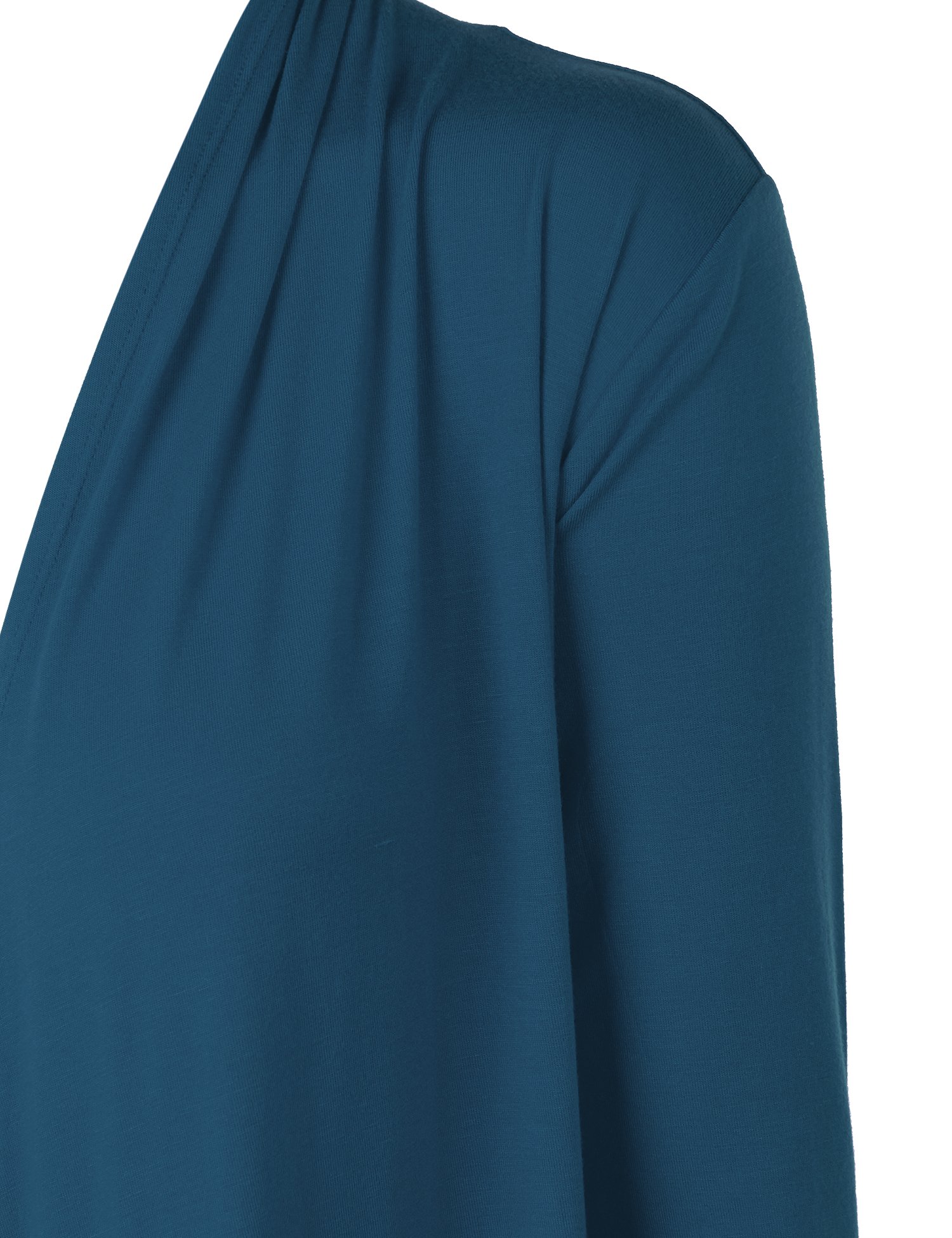 MBJ Women's Draped Open-Front Cardigan Sweater - Soft Long Sleeve Lightweight Knit Wrap for Fall & Winter - Perfect for Office, Date Night and Casual Outfits