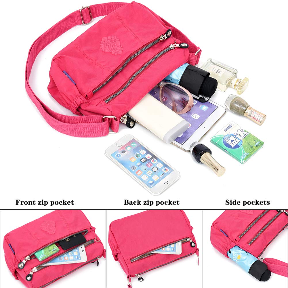 Stylish MINTEGRA Waterproof Shoulder Bag for Women - Lightweight Nylon Crossbody Purse, Perfect for Work, Travel & Everyday Use | Durable Messenger Bag for Commuting, Shopping & Outdoor Activities