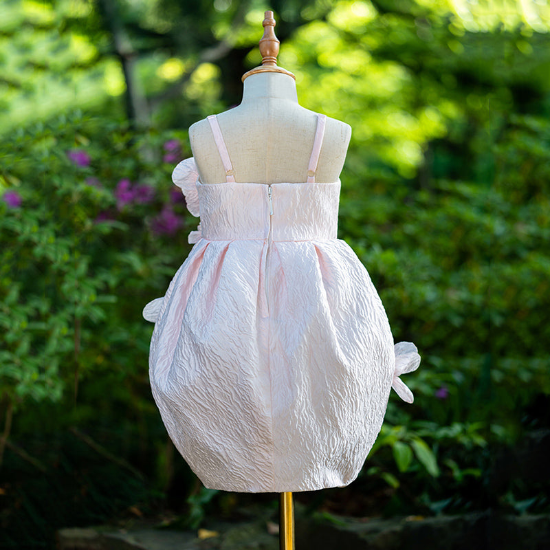 Elegant Baby Rose Girl Dress for Toddler - Birthday Party Pageant Dresses for Girls, Flower Girl Outfit, Special Occasion Gowns | Perfect for 1st Birthday, Christening, Photoshoot & Formal Events