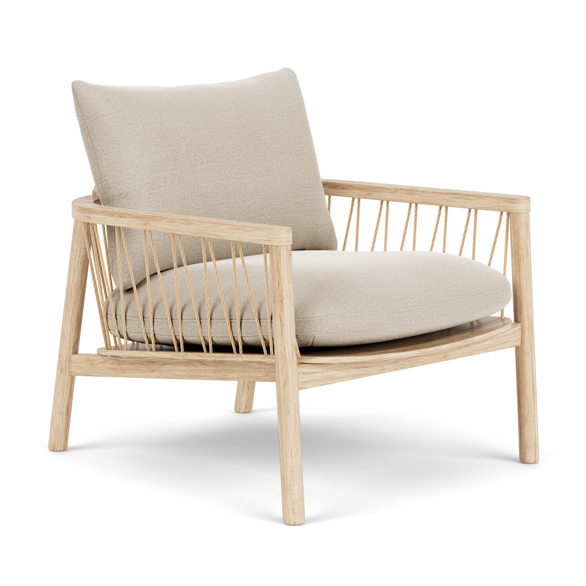 Enzo Fabric Armchair - Modern Upholstered Accent Chair for Living Room, Bedroom & Office - Comfortable Lounge Chair with Sturdy Wooden Legs - Perfect for Relaxing, Reading & Decorating